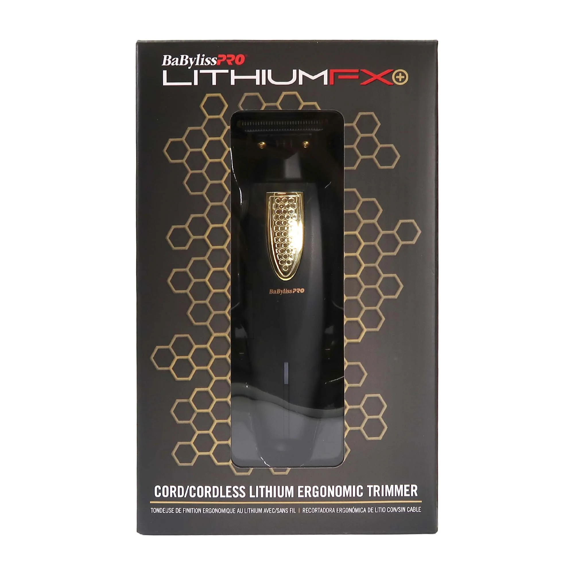 BaByliss Pro LithiumFX Cord/Cordless Lithium Ergonomic Trimmer #FX773N with Wahl Flat Top Comb Black #3333 - Image 3