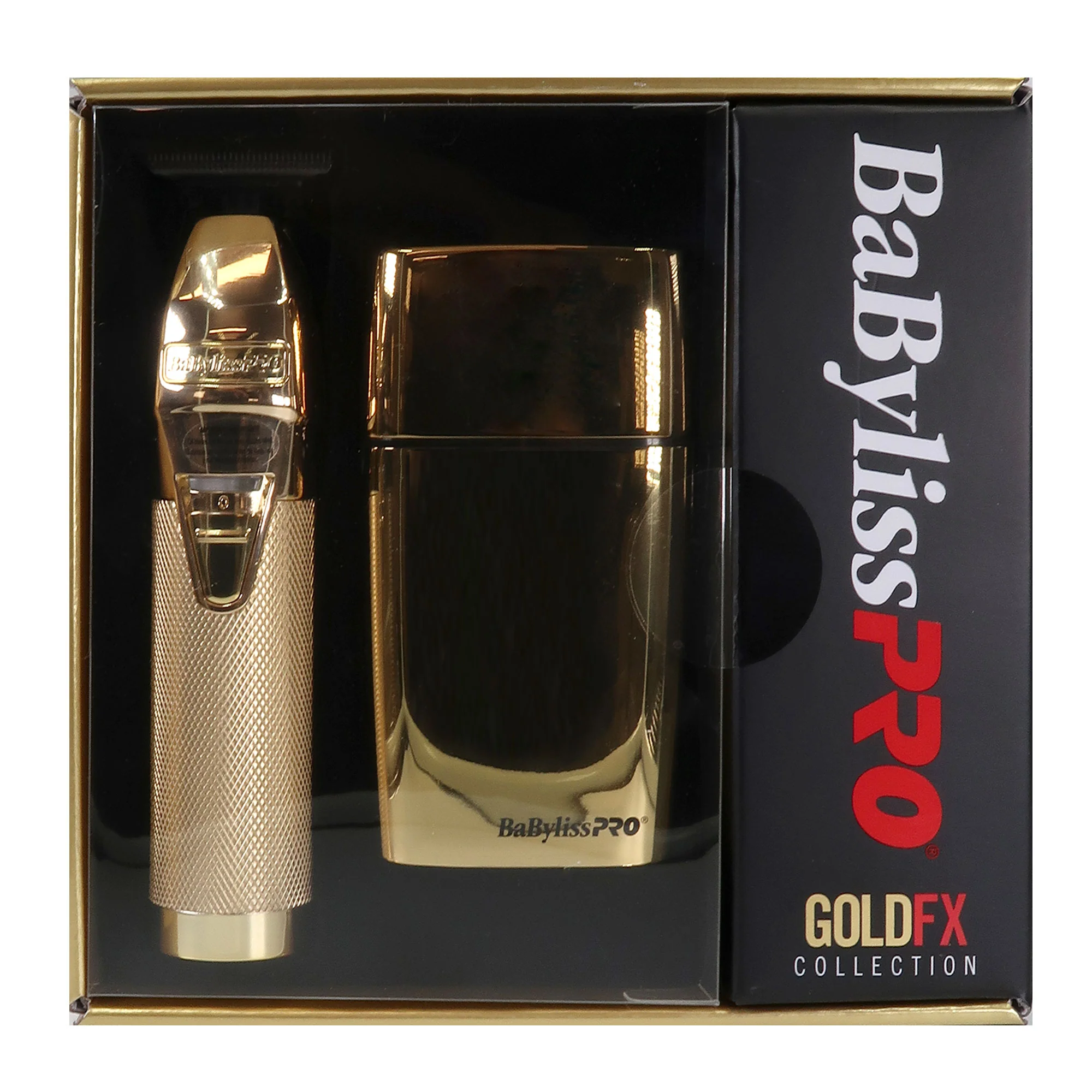 BaByliss Pro GOLDFX Collection Metal Lithium Outlining Trimmer & Double Foil Shaver #FXHOLPK2GN with Babyliss Pro Gold FX Trimmer Charging Base fits FX787 Trimmers - Image 5