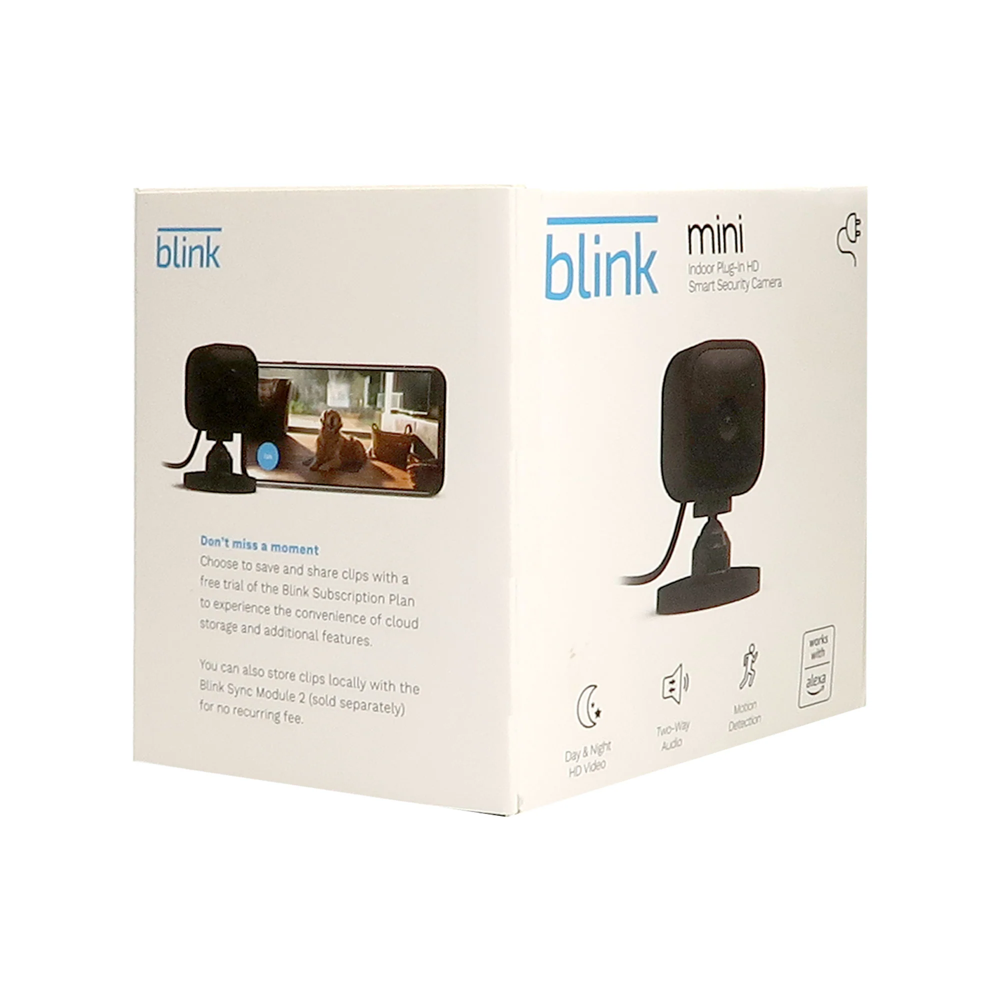 5x Blink Mini Compact Indoor Plug-In Smart Security Camera 1080p Video Night Vision (Black) - Image 5