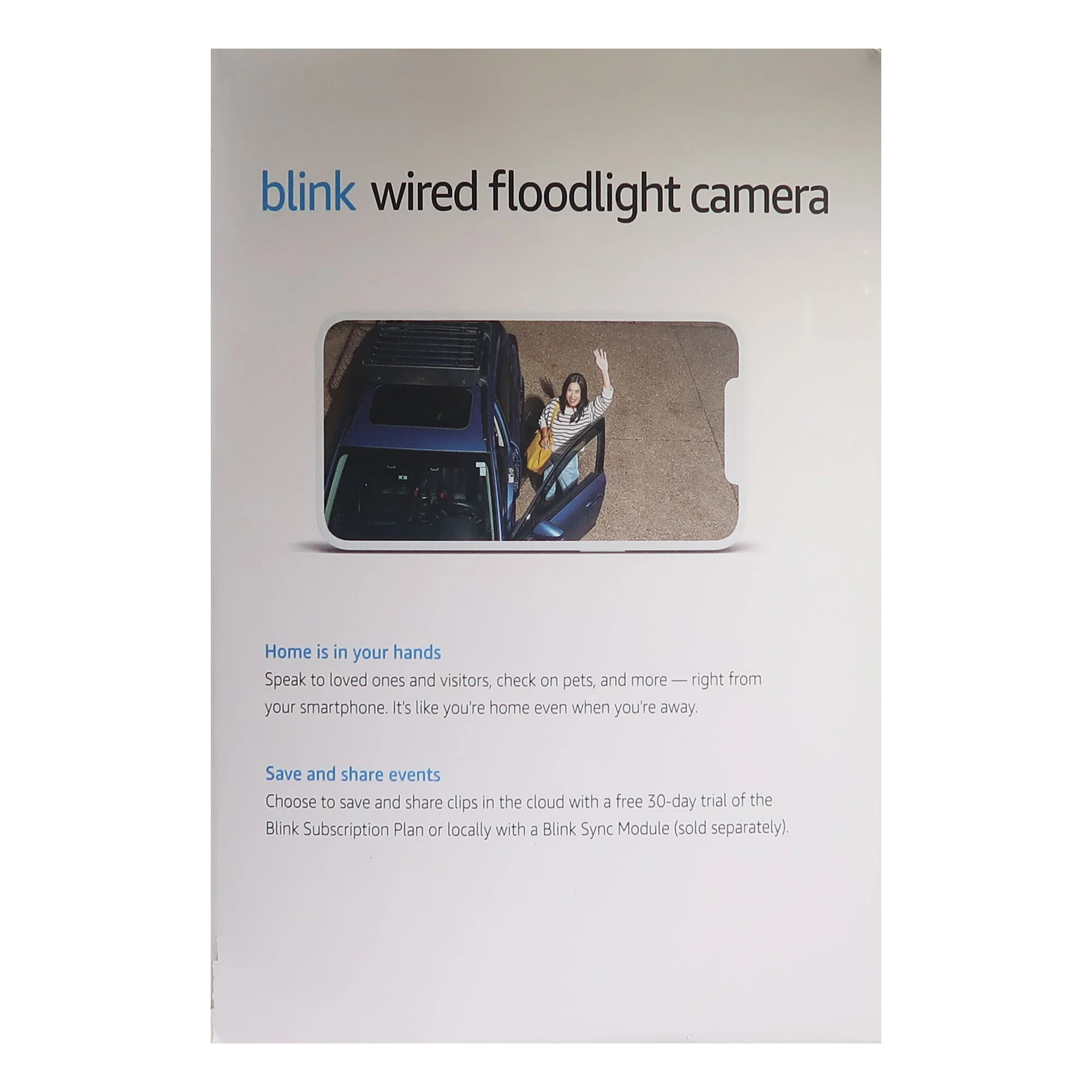 5x Blink Wired Floodlight Camera 2600 lumens Works with Alexa – 1 camera (Black) - Image 4
