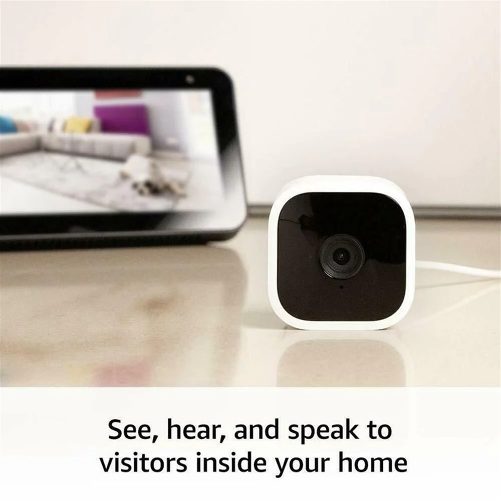 2x Blink Mini Compact Indoor Plug-in HD Smart Security Camera, 1080HD Video, Works with Alexa - Image 6