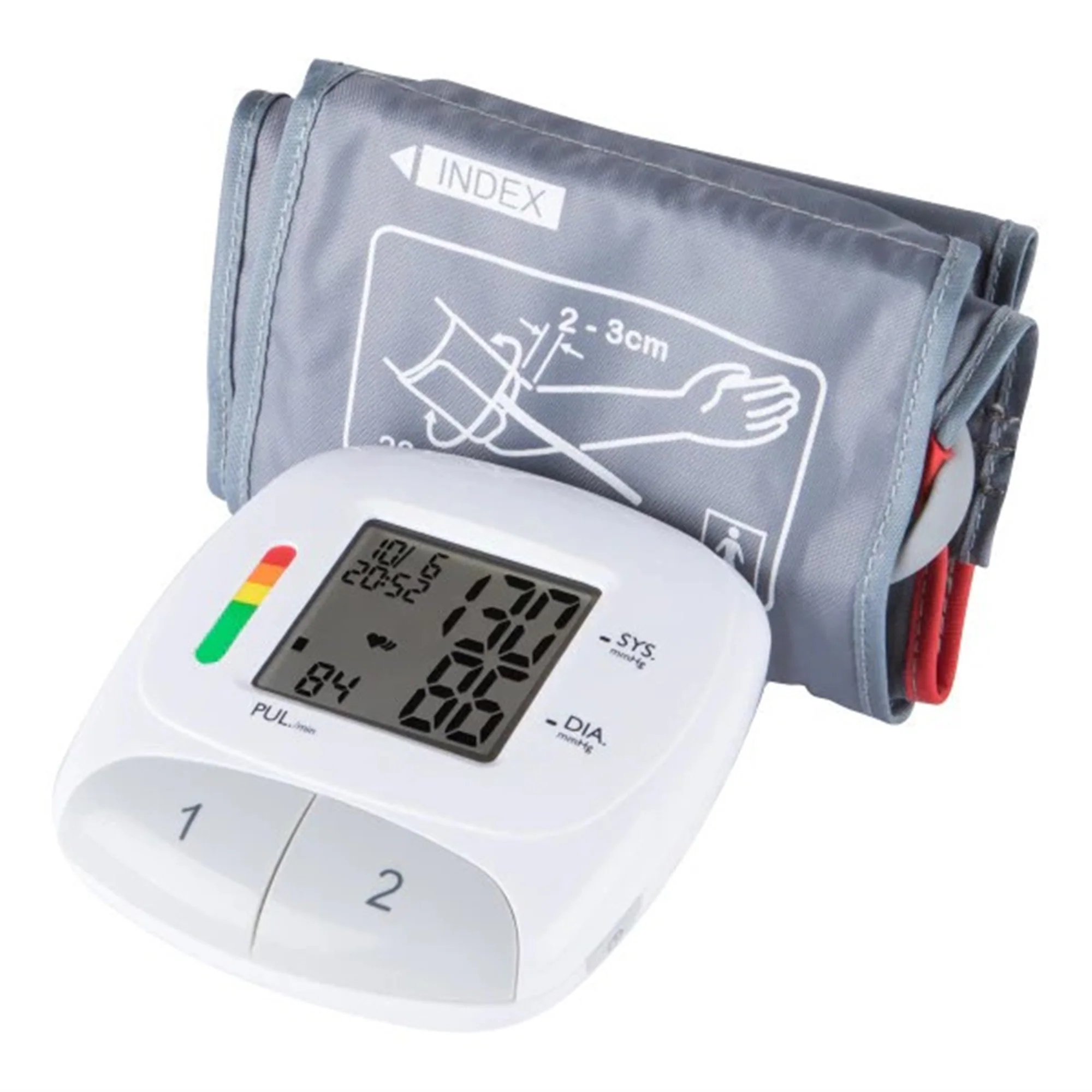 5x Vivitar Blood Pressure Monitor - Automatic Digital Upper Arm Blood Pressure, Heart Rate PB Machine with Adjustable Cuff, Memory Function - Image 2