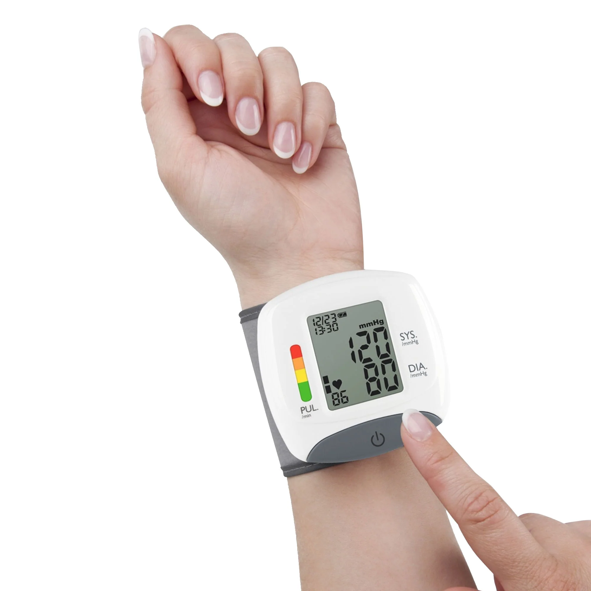 10x Blood Pressure Monitor With Heart Rate - Automatic Wrist Cuff Blood Pressure Machine With LCD Display Memory and Carrying Case - Image 6