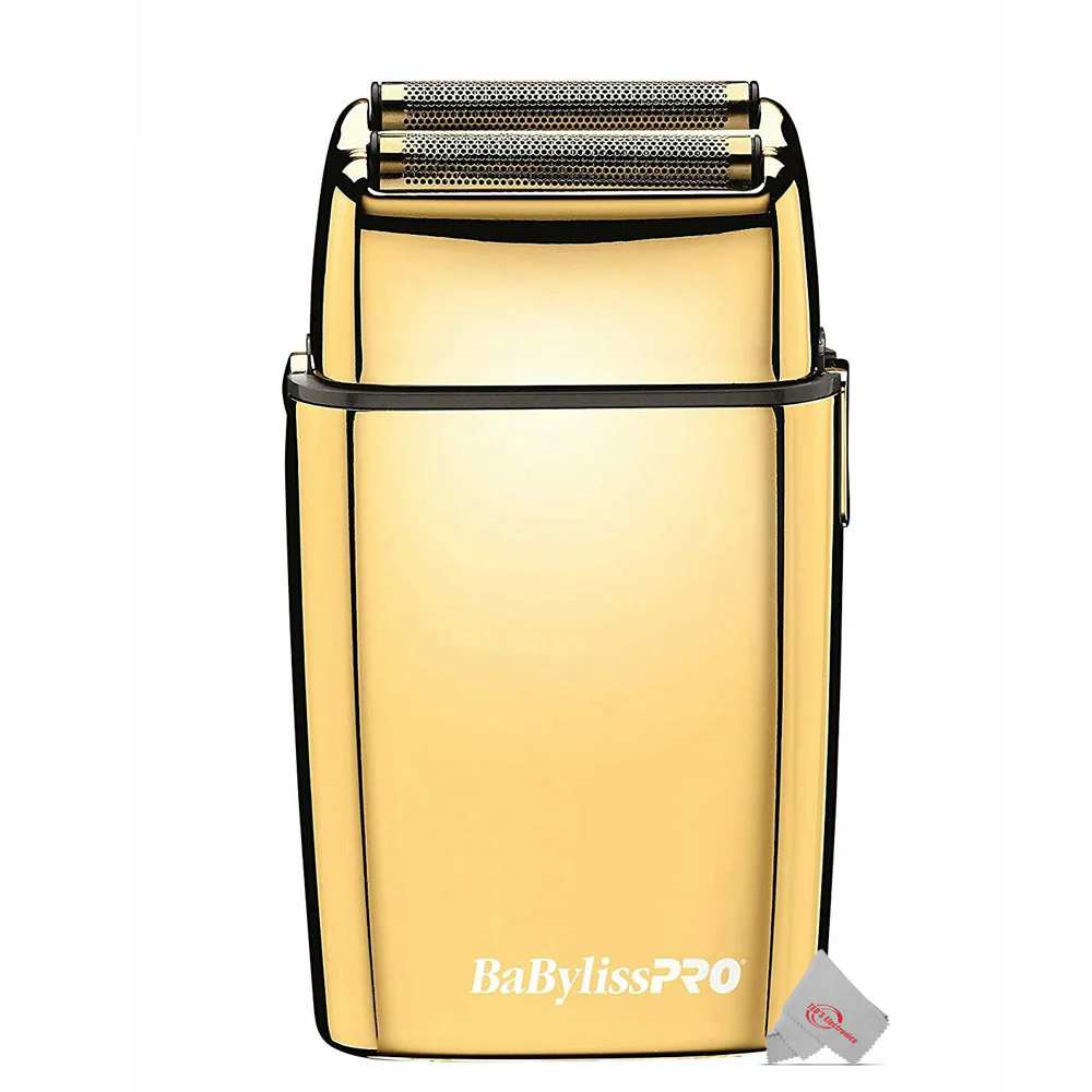 Babyliss Pro Foil FX02 FXFS2G Metal Double Foil Shaver with Babyliss Pro GoldFX Metal Comb Set - Image 3