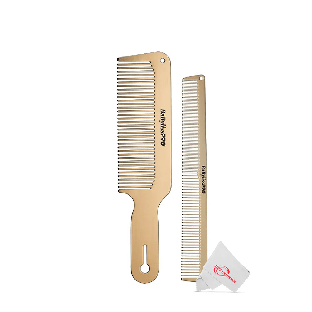 Babyliss Pro Foil FX02 FXFS2G Metal Double Foil Shaver with Babyliss Pro GoldFX Metal Comb Set - Image 6