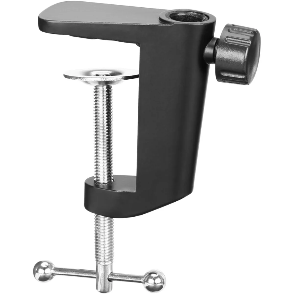 Boya BY-BA20 Aluminum Alloy Desk Holder Microphone Stand Bracket with Desk Mount & 5/8†to 3/8†Screw Heavy-Duty Microphone Arm Stand Adjustable & Foldable for Streaming, Podcast, Video Gaming, Recording - Image 11