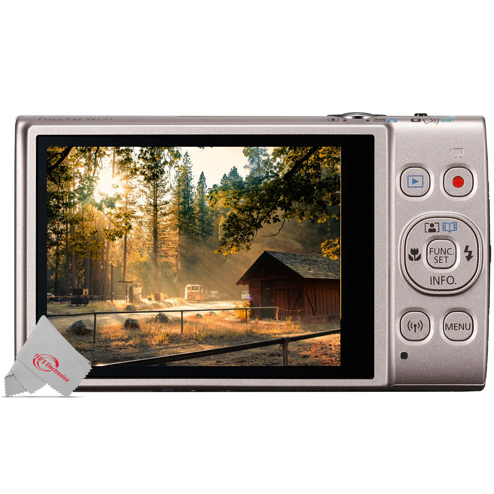 Canon PowerShot IXUS 285 / ELPH 360 HS Digital Camera Silver with Transcend 32GB SDHC Memory Card and Professional Cleaning Kit - Image 5