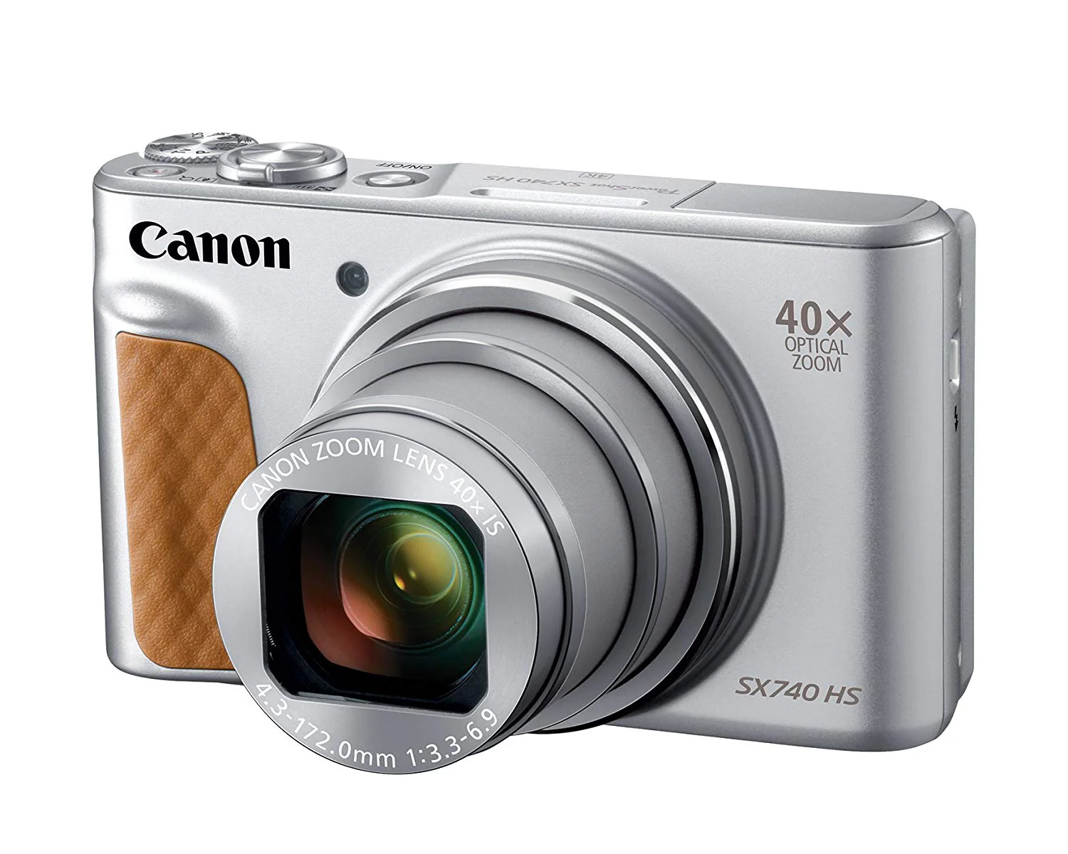 Canon PowerShot SX740 Wi-Fi Digital Camera Silver with Replacement Battery and 32GB Memory Card - Image 3