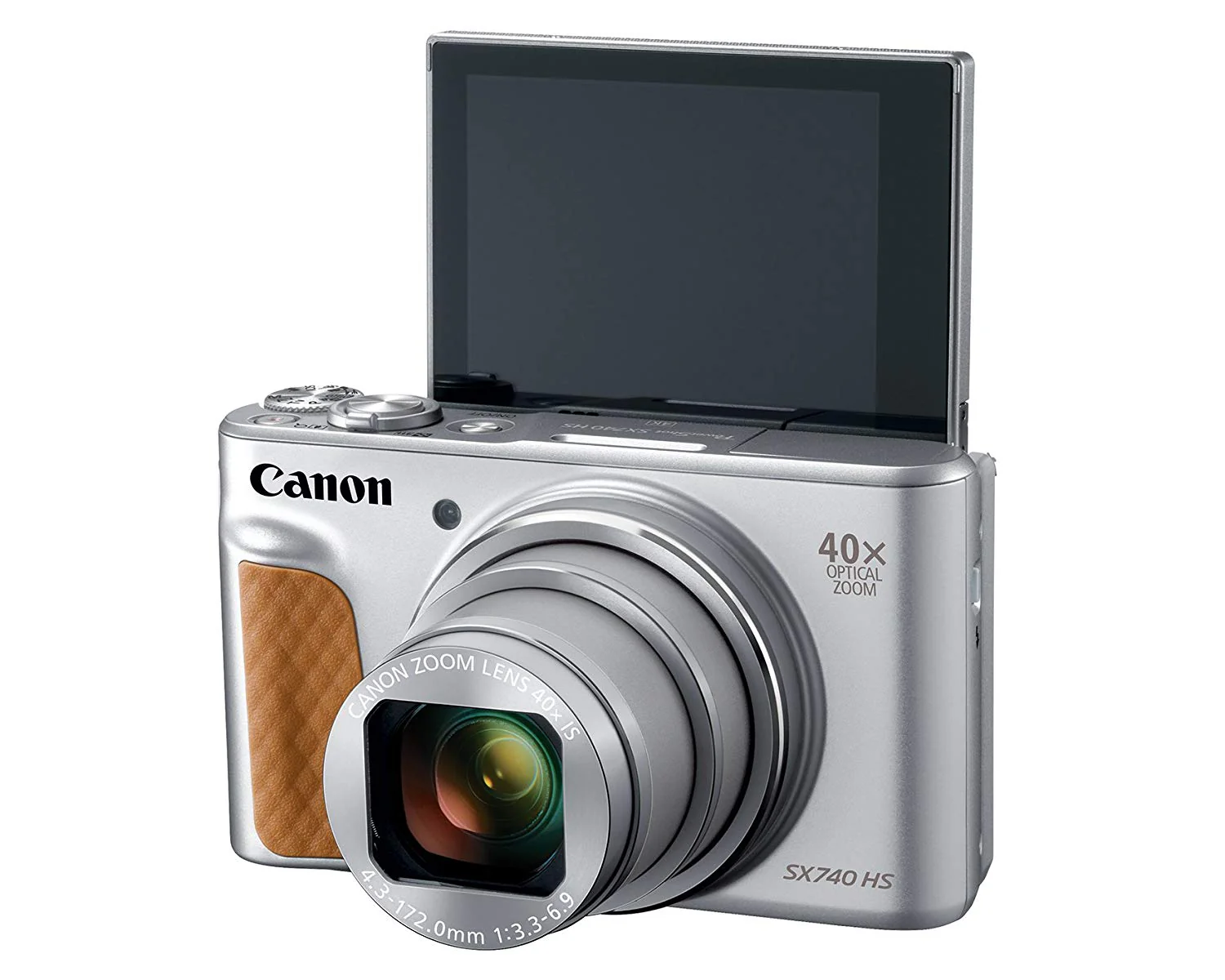 Canon PowerShot SX740 Wi-Fi Digital Camera Silver with Replacement Battery and 32GB Memory Card - Image 4