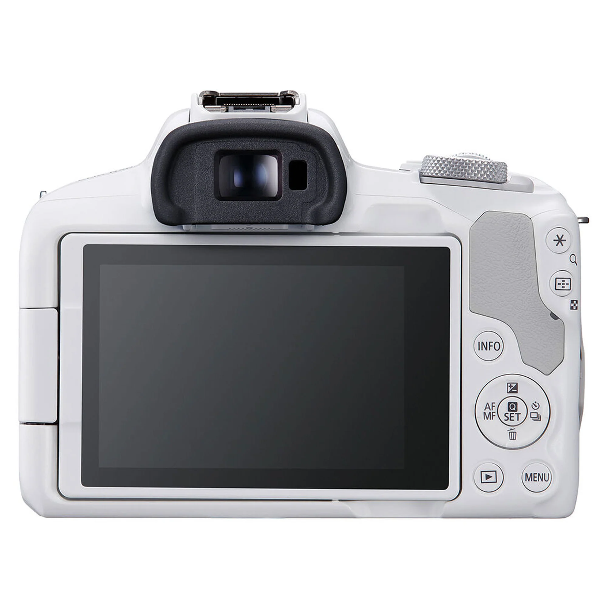 Canon EOS R50 Mirrorless Camera with 18-45mm Lens (White) and SanDisk 64GB Ultra SDXC UHS I Memory Card + Case - Image 2