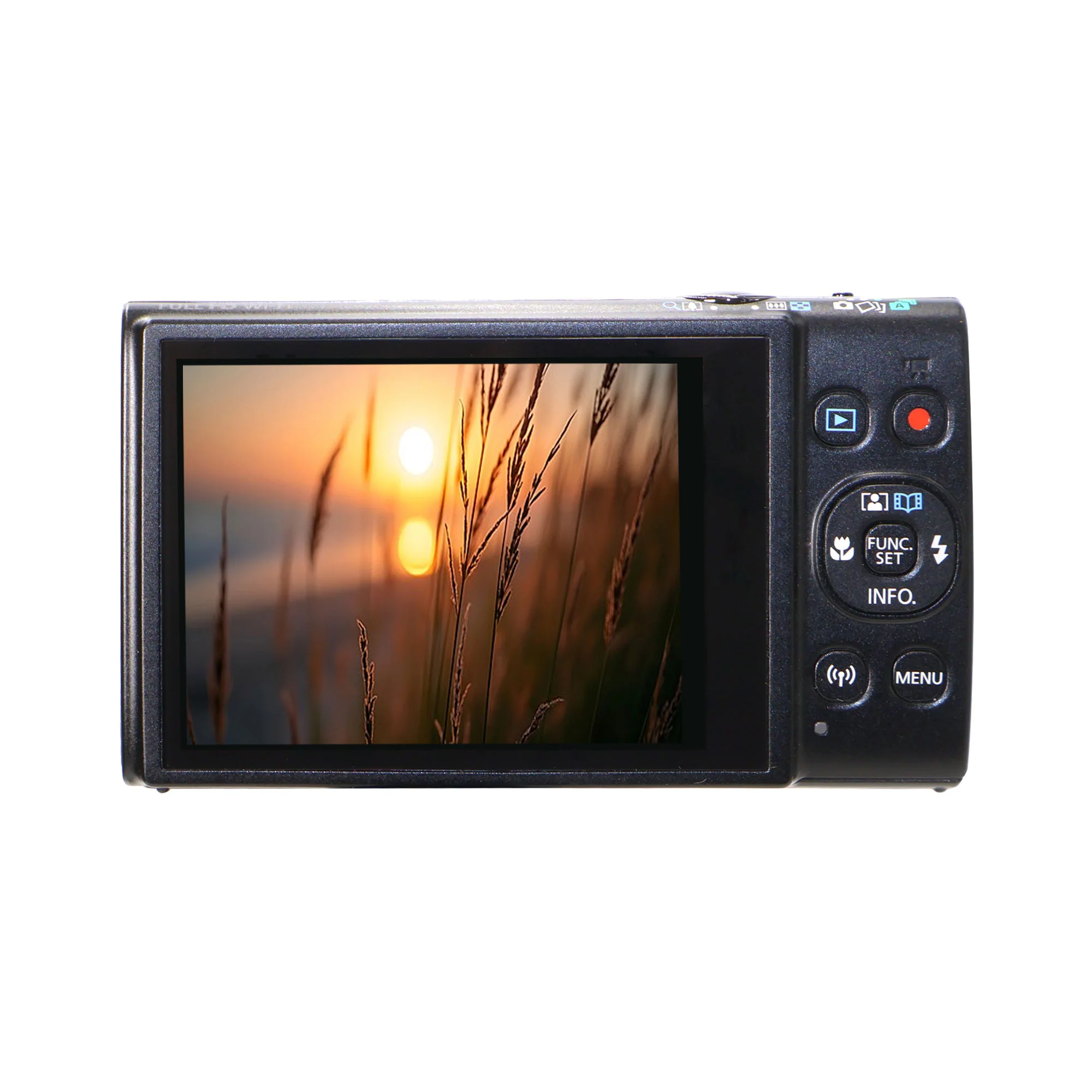Canon PowerShot ELPH 360 HS A Digital Camera (Black) + SanDisk Ultra 64GB microSDXC Memory Card + Compact Protective Carrying Case - Image 3