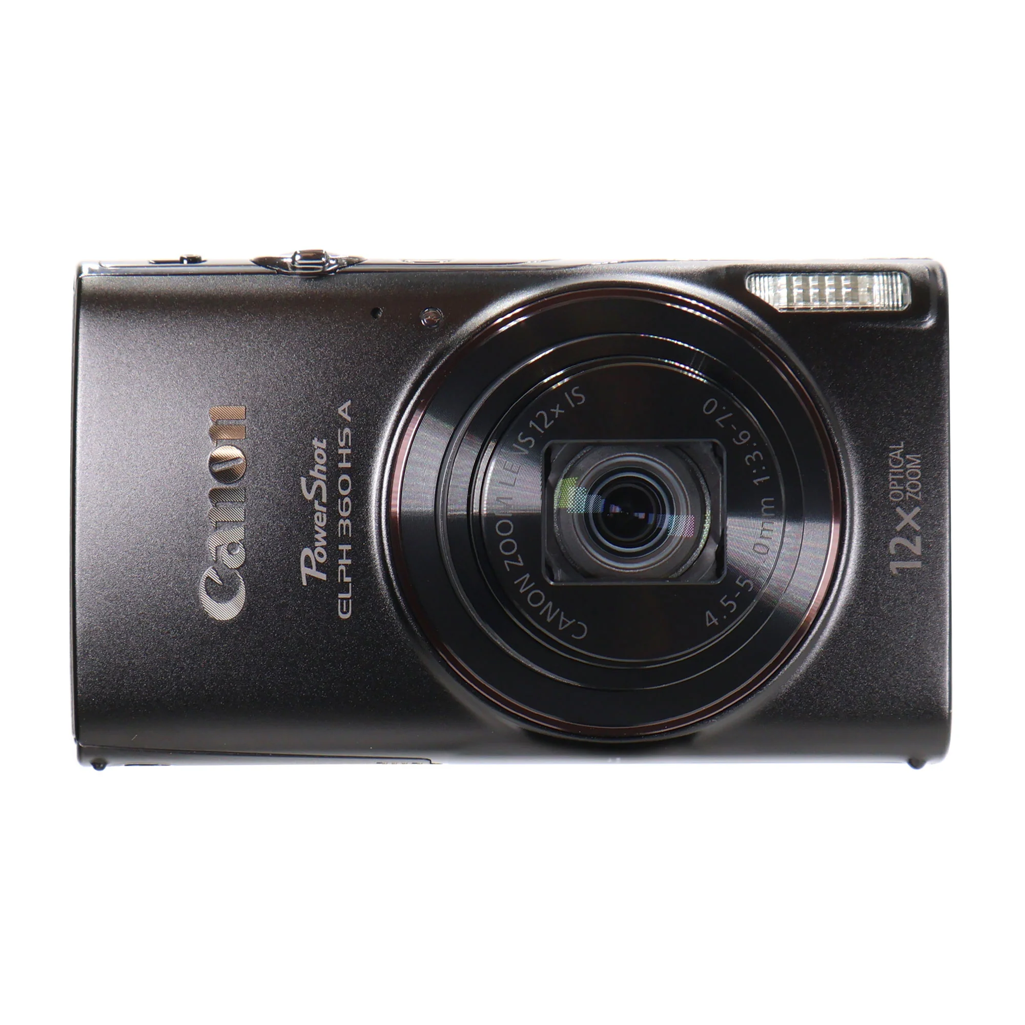 Canon PowerShot ELPH 360 HS A Digital Camera (Black) + 32GB MicroSD Transcend Memory Card + Neoprene Compact Protective Carrying Case + Vivitar Pistol Grip Tabletop Tripod + Memory Card Reader + Three Piece Cleaning Kit - Image 2