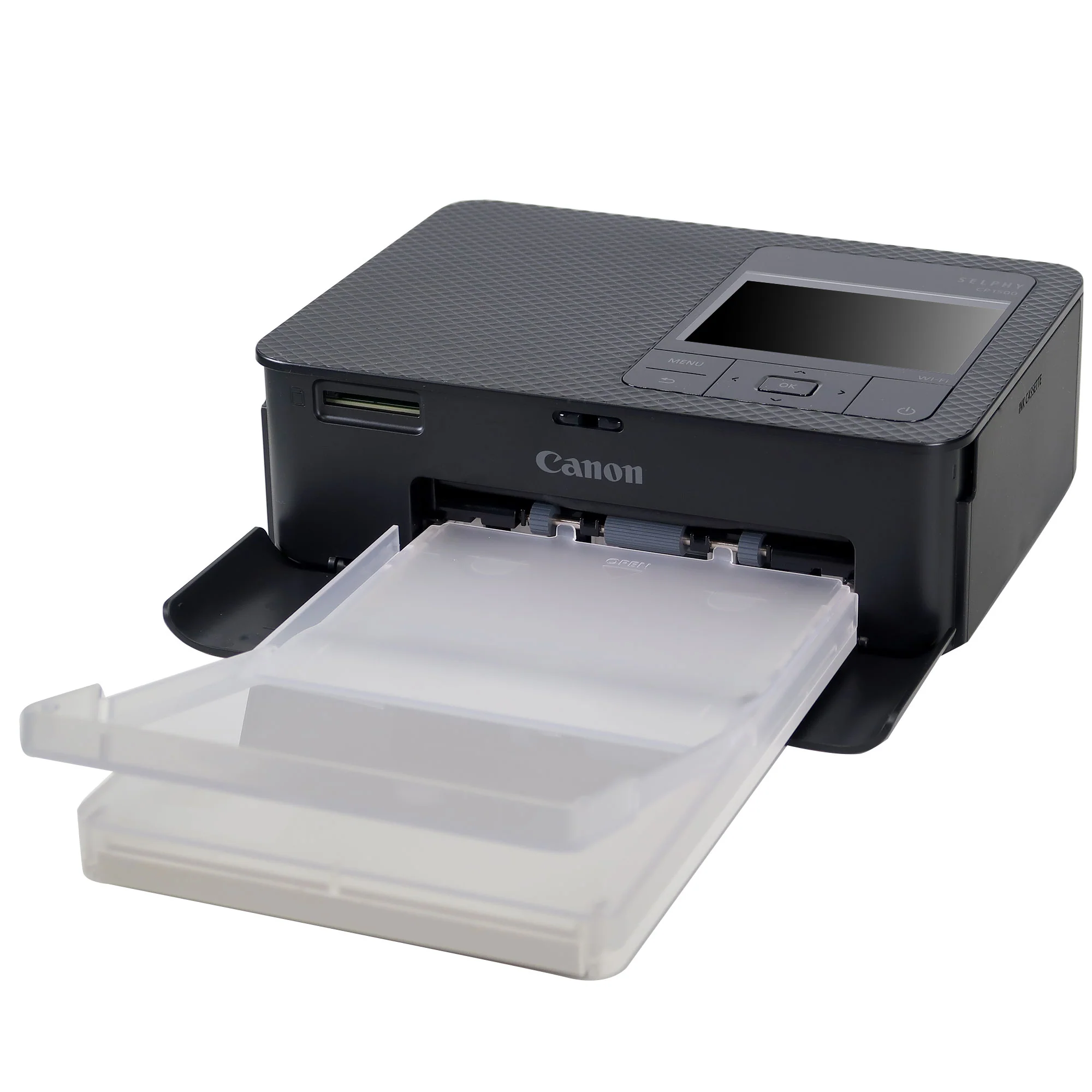 Canon SELPHY CP1500 Compact Photo Printer (Black) with 2x Canon RP-108 High-Capacity Color Ink and Paper Set - Image 2