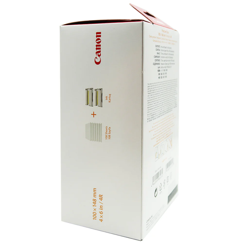 Canon SELPHY CP1500 Compact Photo Printer (Black) with 2x Canon RP-108 High-Capacity Color Ink and Paper Set - Image 8
