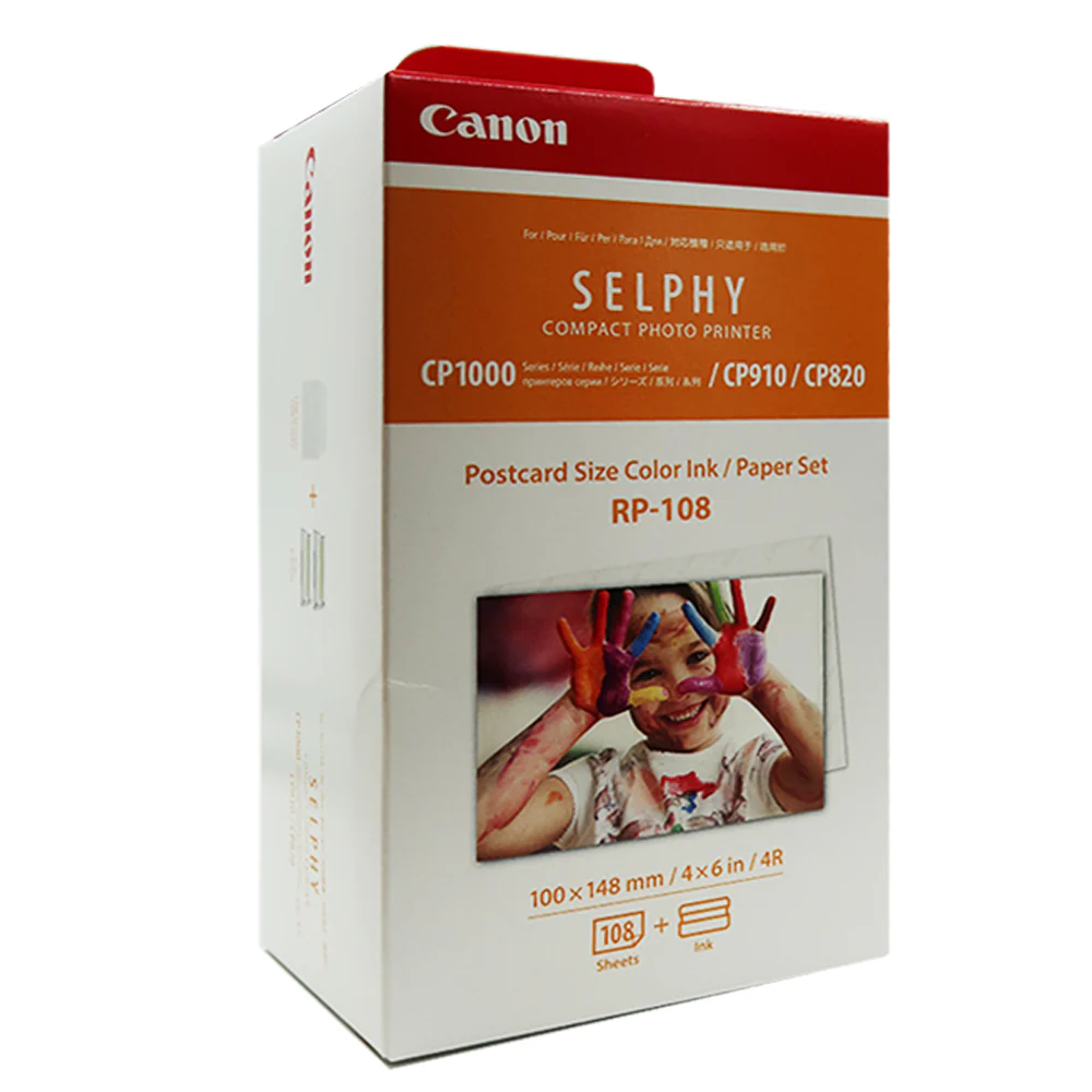 Canon SELPHY CP1500 Compact Photo Printer (White) with 2x Canon RP-108 High-Capacity Color Ink and Paper Set - Image 7