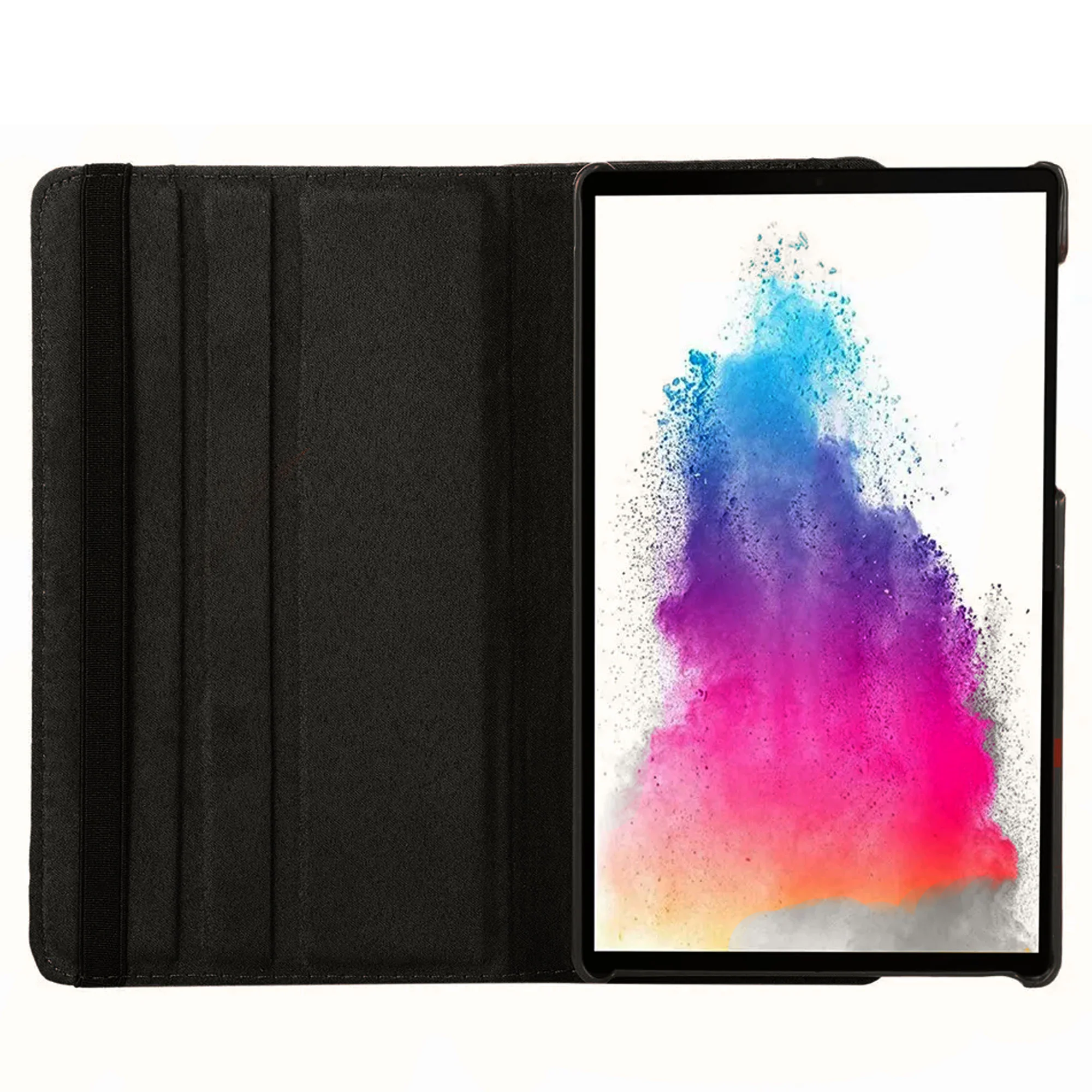 Rotating Stand Leather Folio Case for Samsung Galaxy Tab A7 Tablet with 128GB Memory Everyday Essentials Kit - Image 4