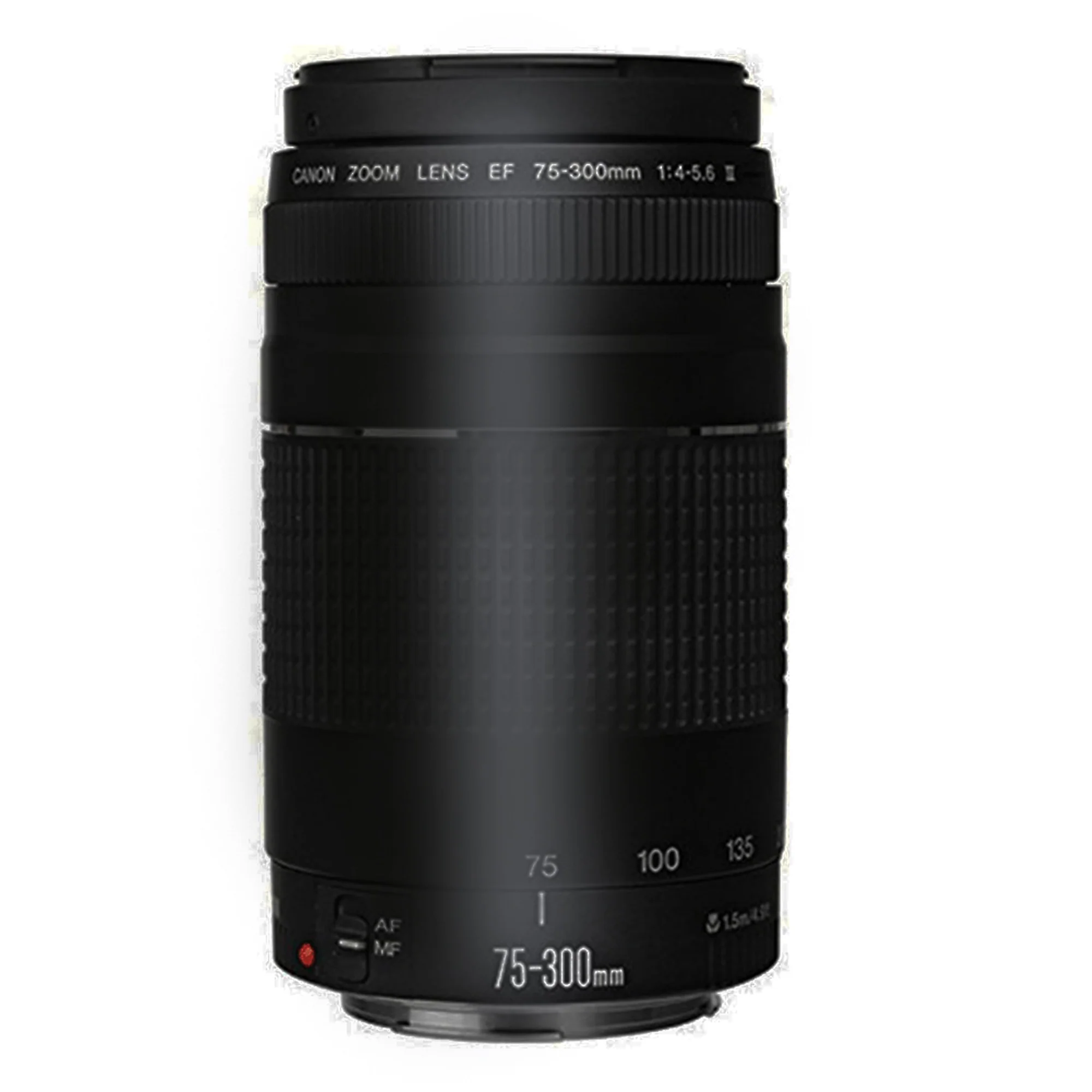 Canon EF 75-300mm f/4-5.6 III Lens + 58mm Macro Kit + UV CPL Filter Kit + Rubber Lens Hood + Lens Cleaner + Dust Blower + 100 Lens Tissue + 3pc Cleaning Kit - Image 2
