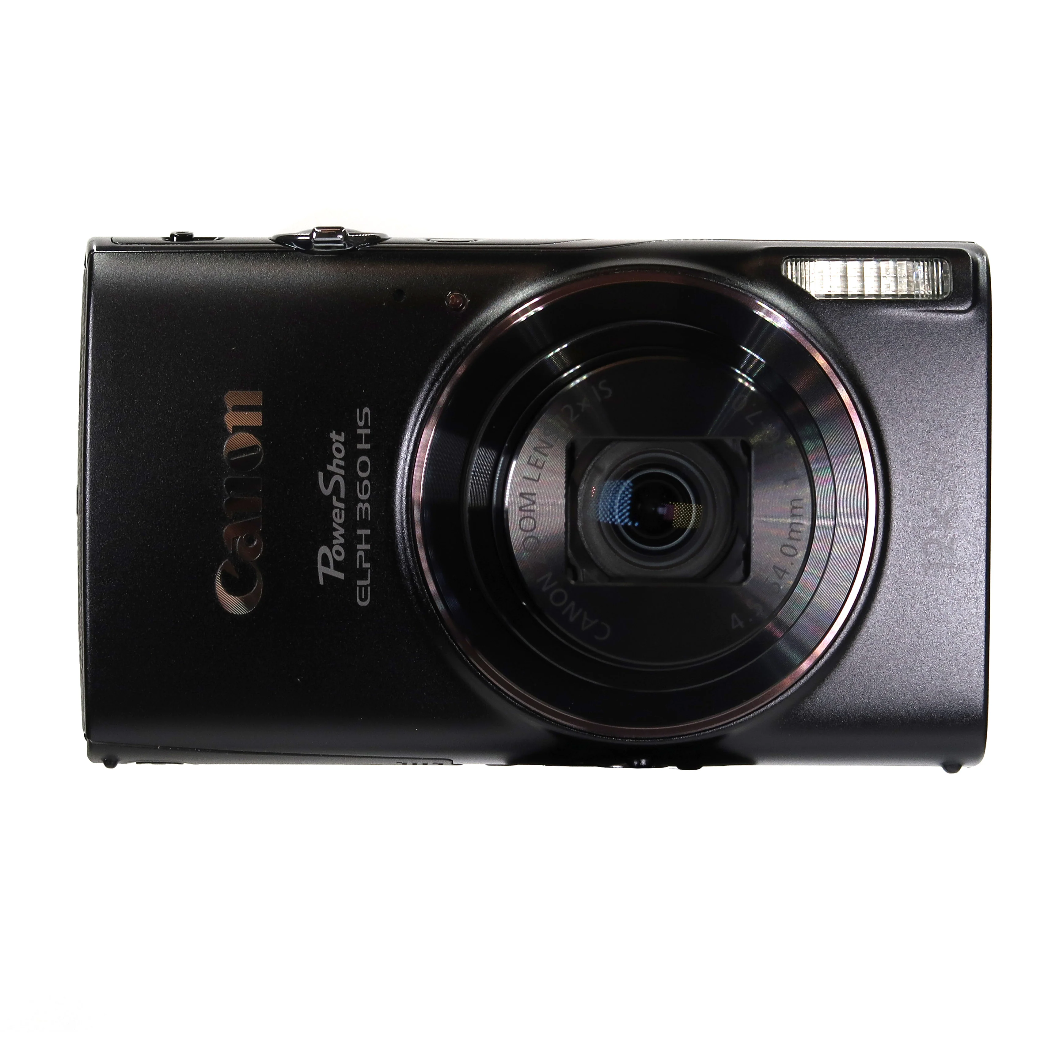 Canon PowerShot ELPH 360 HS Digital Camera (Black) with Hard shell camera case Bundle - Image 2