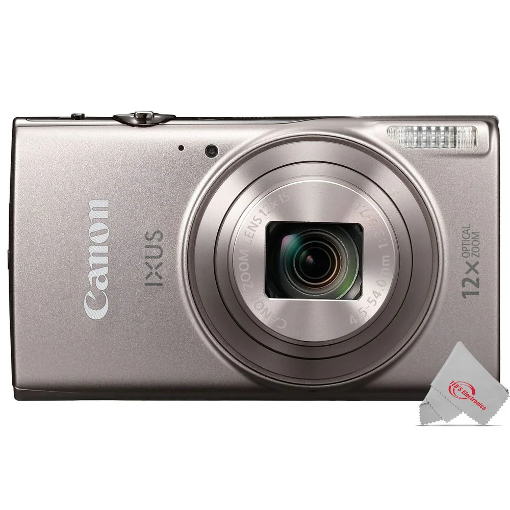 Canon PowerShot IXUS 285 / Elph 360 20.2MP 12x Optical Zoom Digital Camera Silver Travelers' Favorite - Image 2