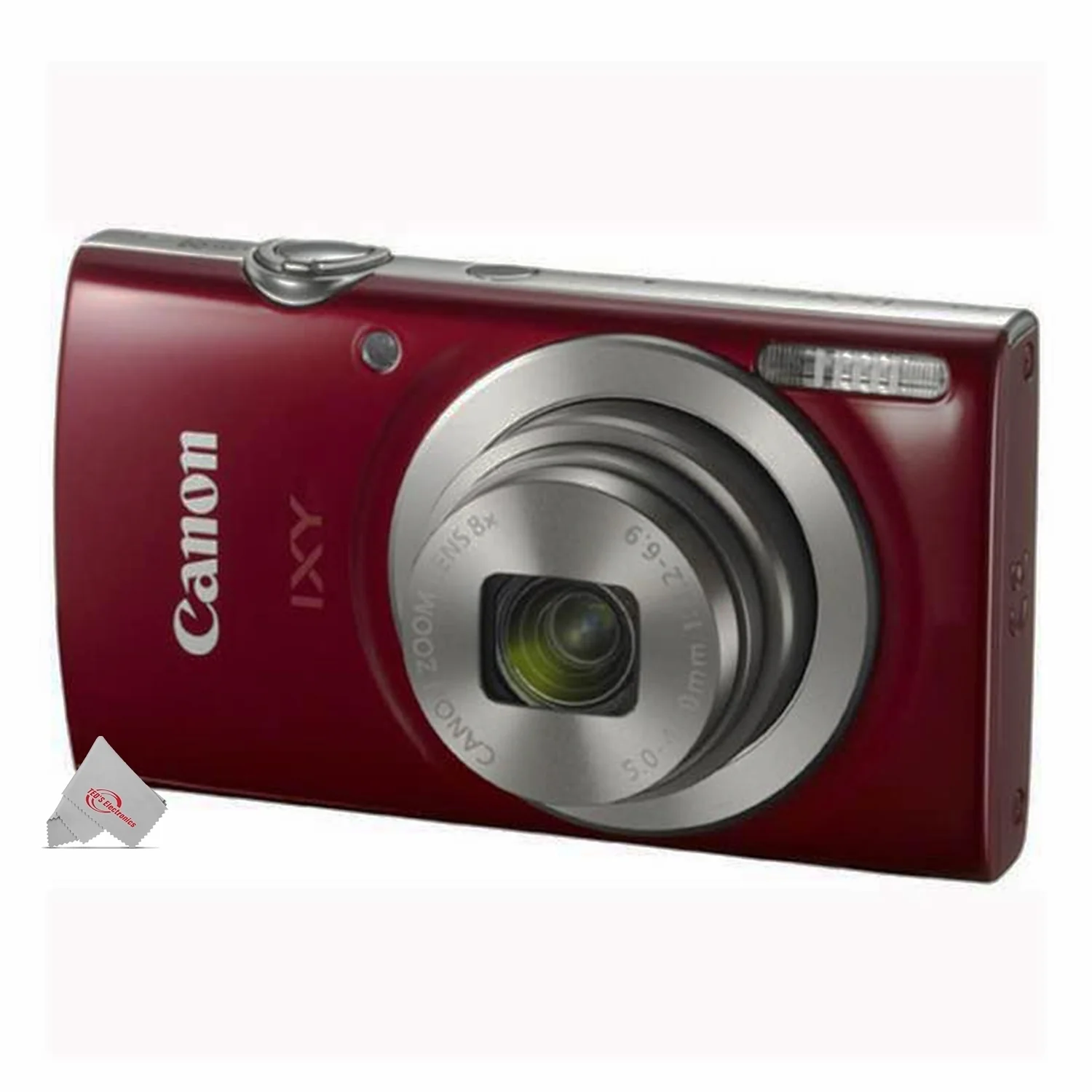 Canon PowerShot IXY 200 / Elph 180 20MP Digital Camera + 32GB Best Bundle RED - Image 2