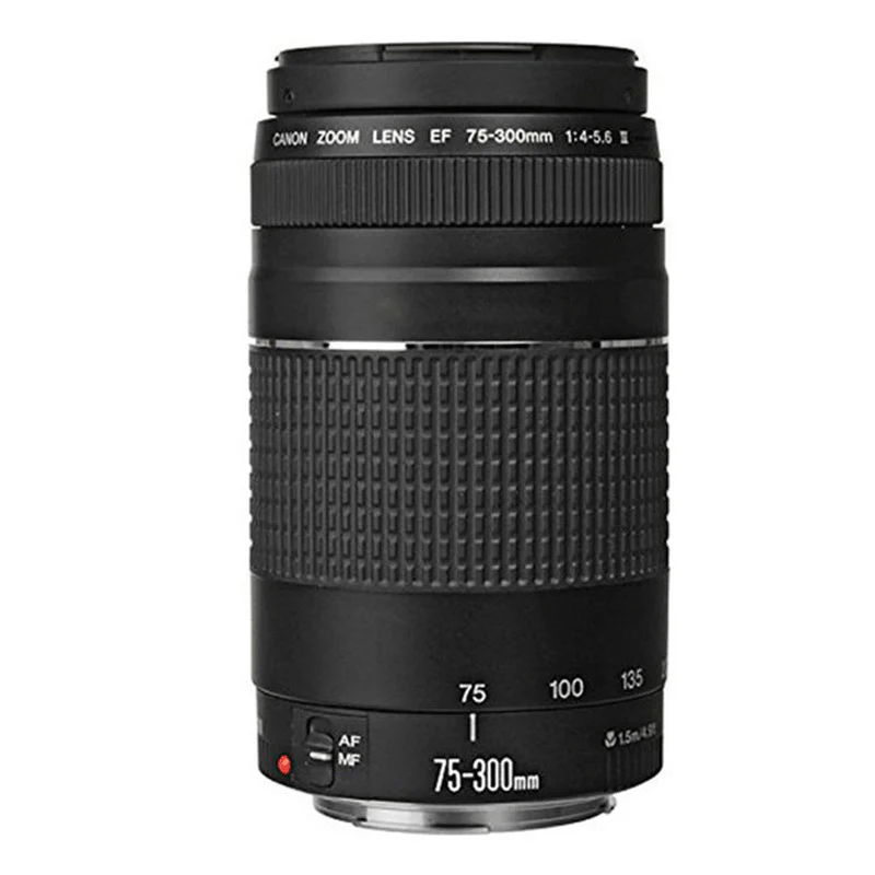 Canon EF 75-300mm III Lens with Canon EF-M 22mm STM Lens + EF-EOS M Adapter Accessory Bundle - Image 3