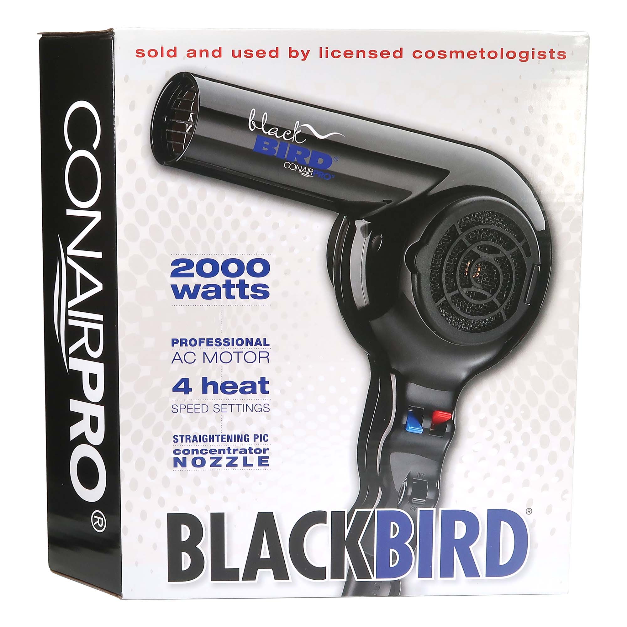 Conair Pro Black Bird Hair Dryer 2000 Watt BB075W with Barber Cape - Image 4