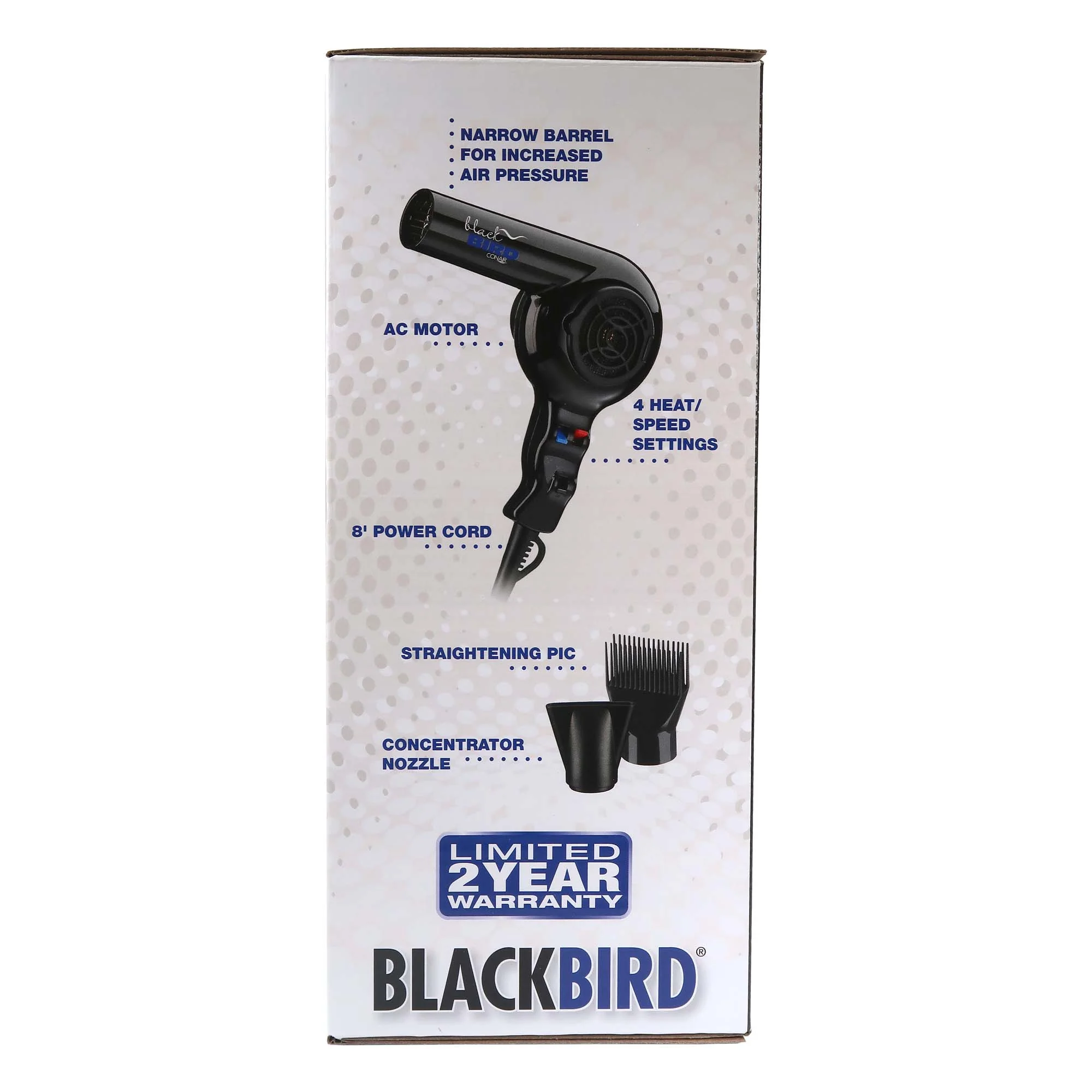 Conair Pro Black Bird Hair Dryer 2000 Watt BB075W with Barber Cape - Image 5