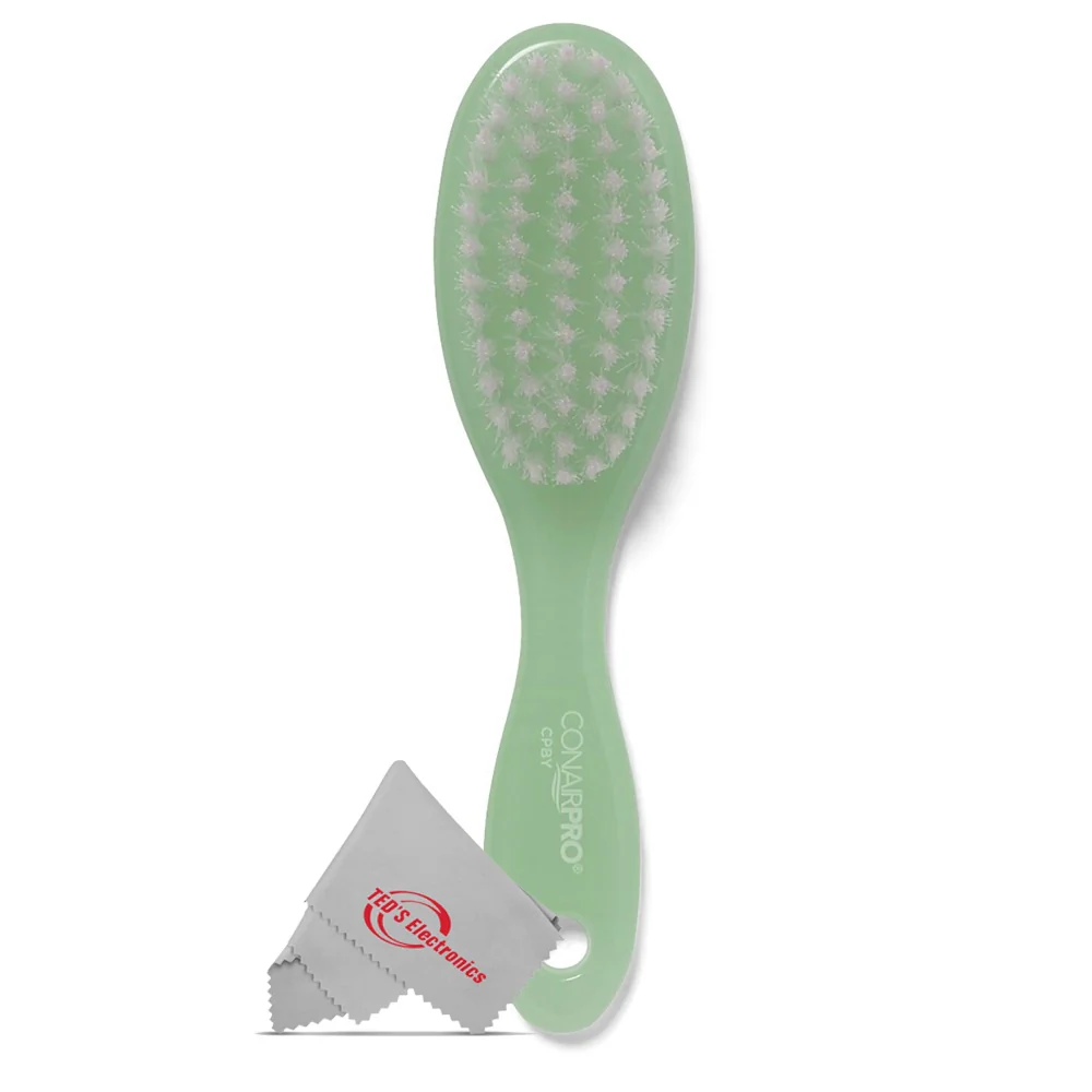 6x Conair Pro Baby Brush Extra Gentle for Little Heads (Green) - Image 2