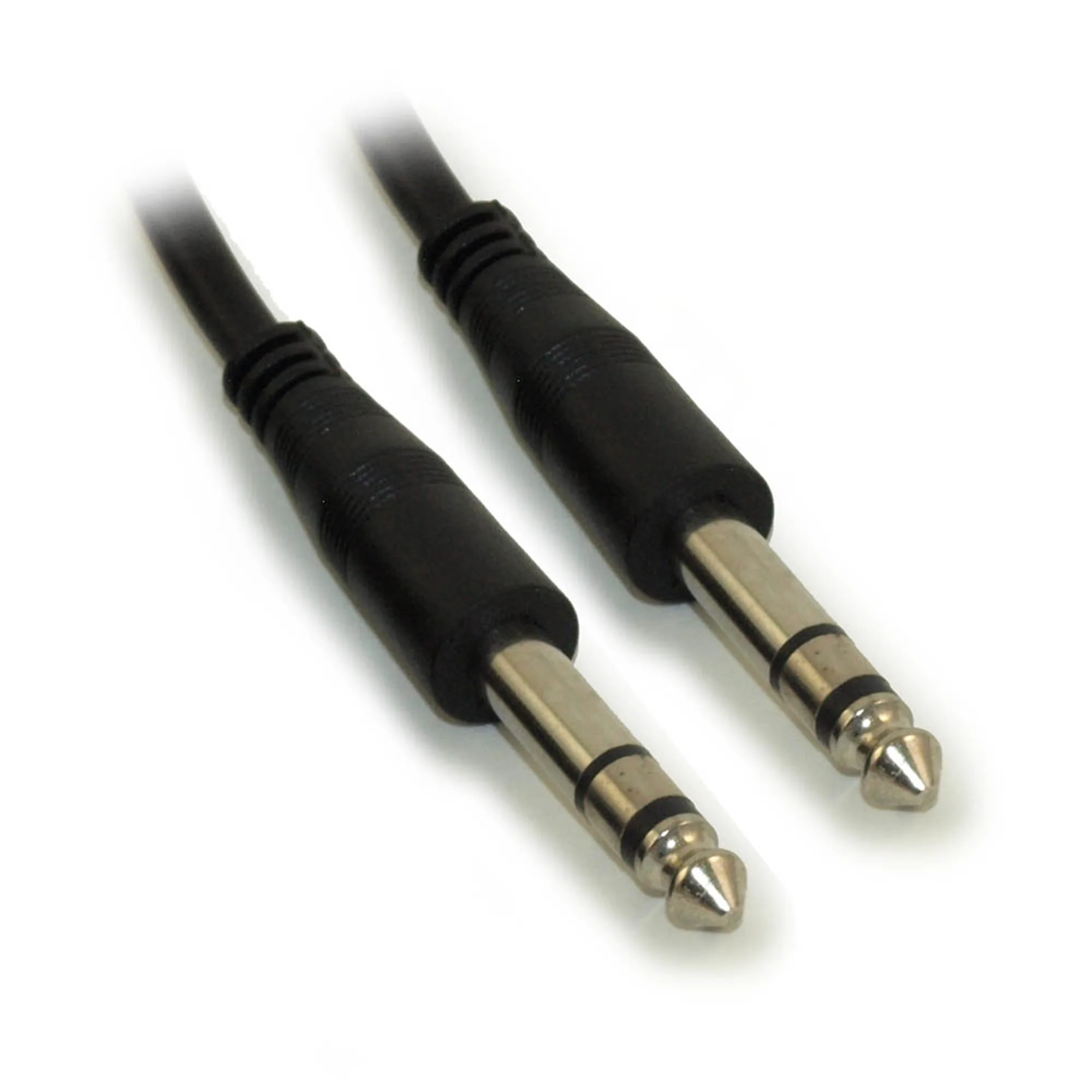 10 1/4" Stereo TRS Phone Cable, Male to Male, 28AWG, Nickel Plated - Image 2