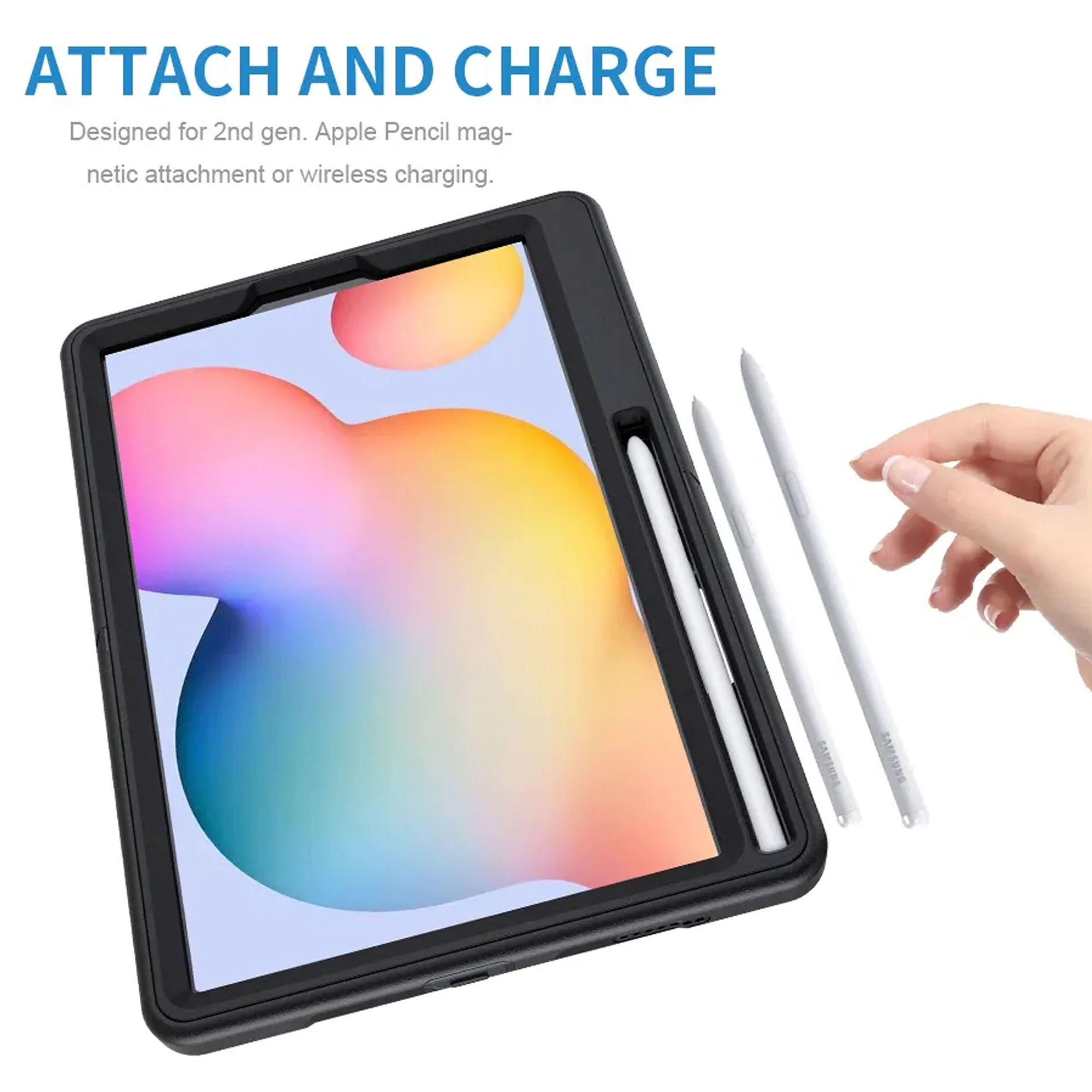 10.4" Tablet Case For Samsung Tab S6 Lite Galaxy Tab Cover Case Tab S6 Lite Case With Pencil Holder - Image 4
