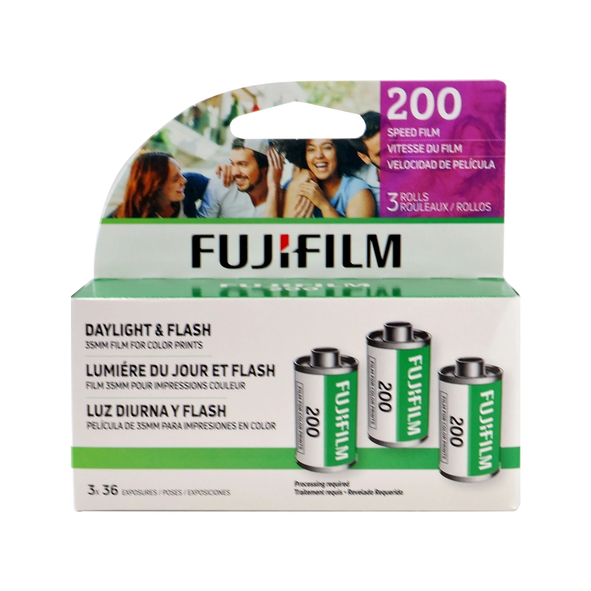 Fujifilm 200 Color Negative 35mm Film (36 Exposures) - 3 Pack + 2x Ilford HP5 Plus Black and White Negative Film (35mm Roll Film, 36 Exposures) - Image 3