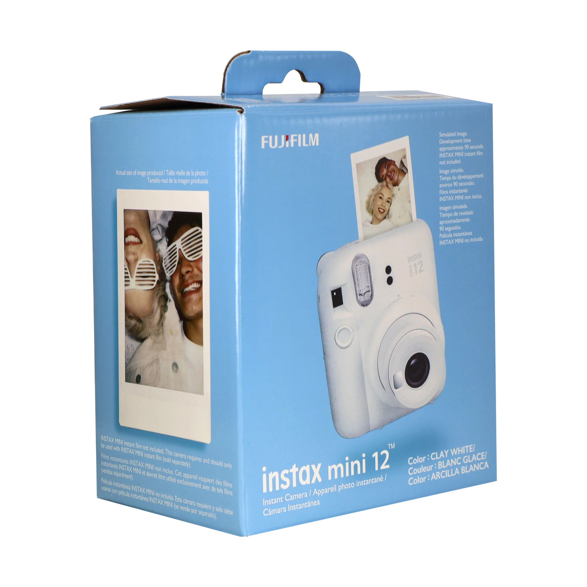 FUJIFILM INSTAX MINI 12 Instant Film Camera (Clay White) + 3x Fujifilm 2x10 Film Mini Instax Film Pack + Panasonic Alkaline 2 "AA" Batteries + BePro BC-1 Case (Small) - Image 5