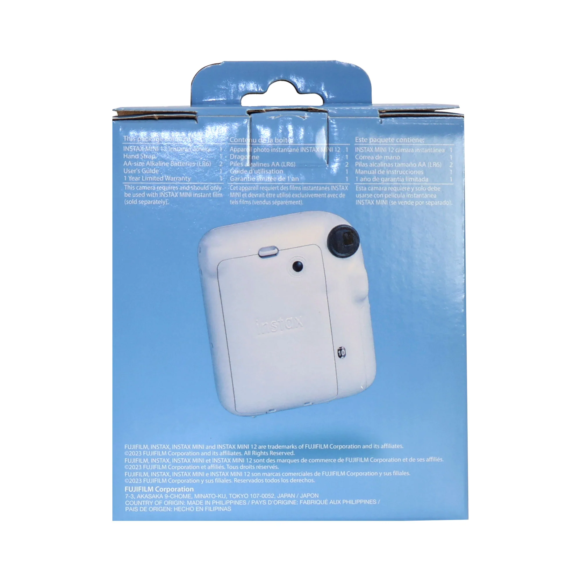 FUJIFILM INSTAX MINI 12 Instant Film Camera (Clay White) + FUJIFILM Instax Mini Instant Film (Black, 10 Exposures) - Image 5