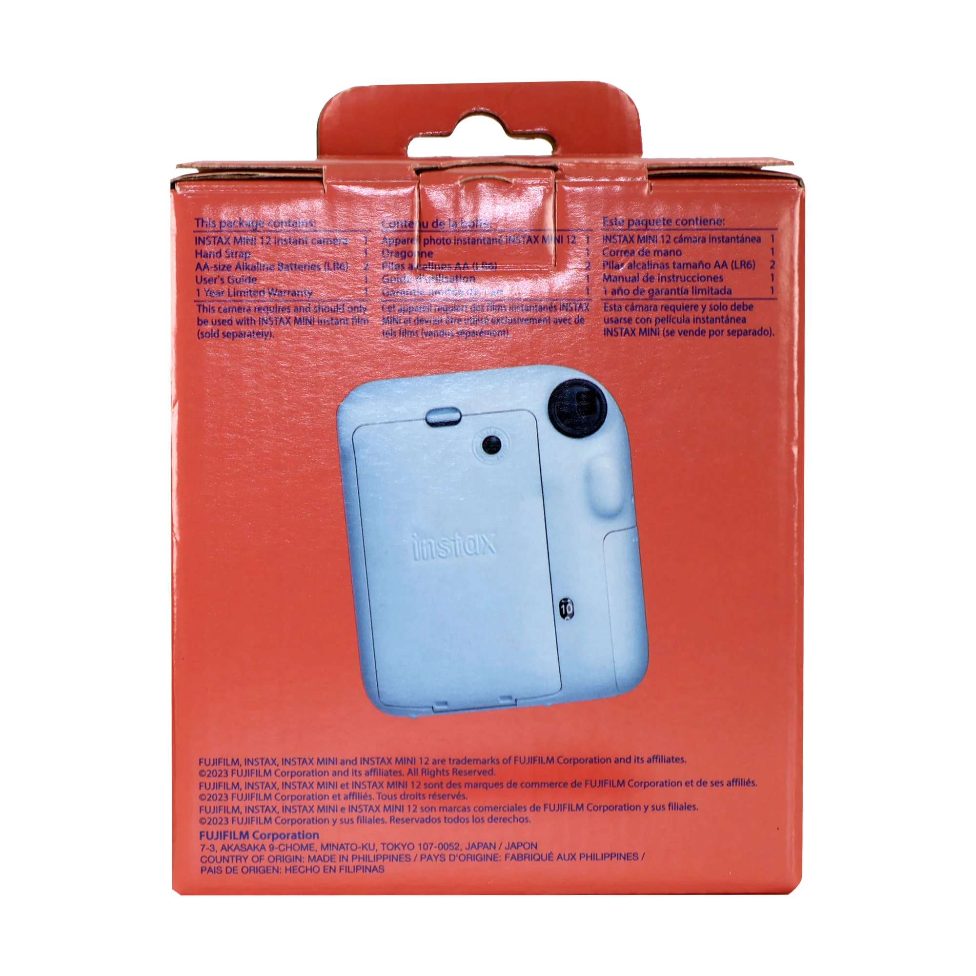 FUJIFILM INSTAX MINI 12 Instant Film Camera (Pastel Blue) + 2x Fujifilm 2x10 Film Mini Instax Film Pack + Panasonic Alkaline 2 "AA"  Batteries - Image 5
