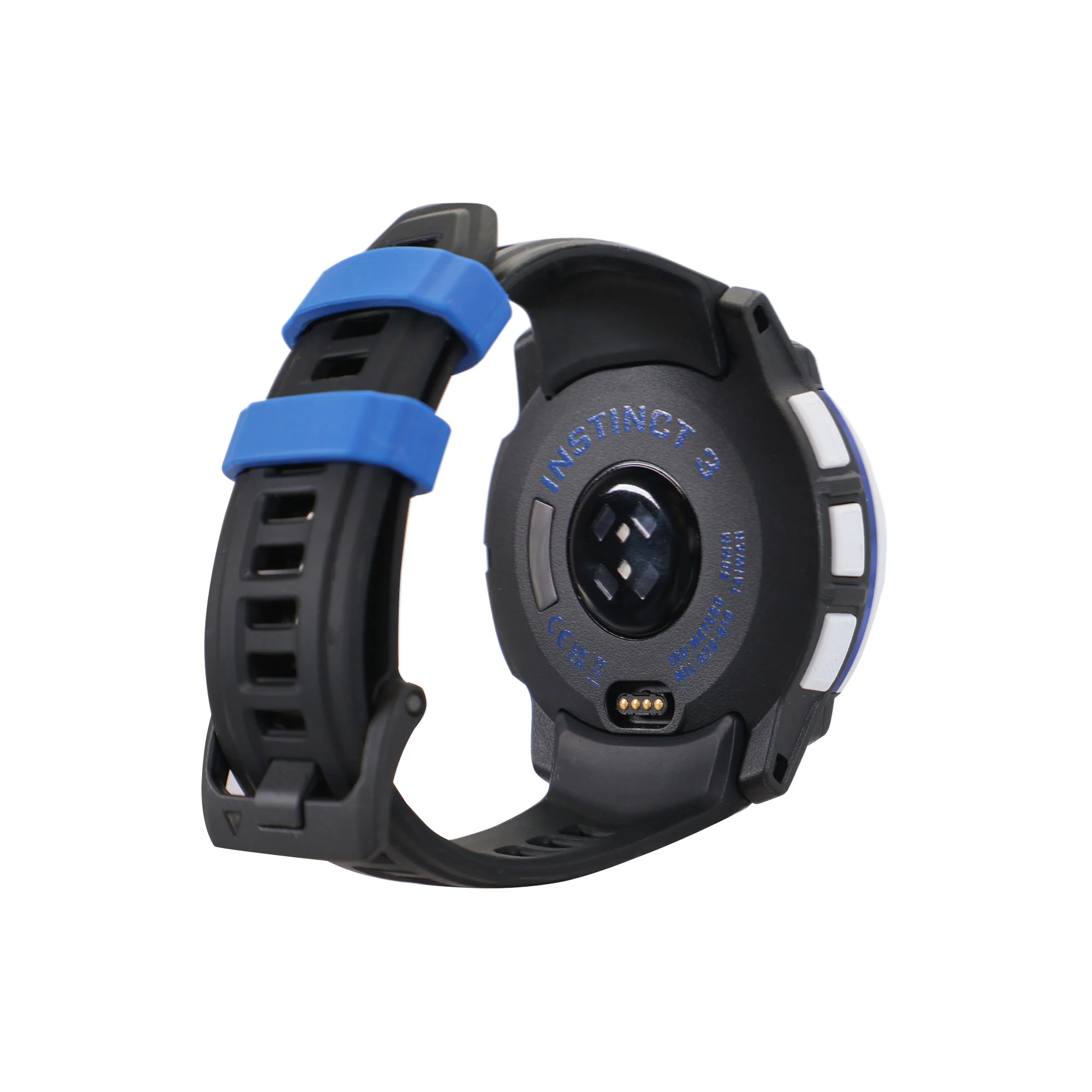 Garmin Instinct 3 Solar Rugged Outdoor GPS Smartwatch â€“ 50 mm, Silicone Band (Whitestone with Black/Bolt Blue) - Image 3