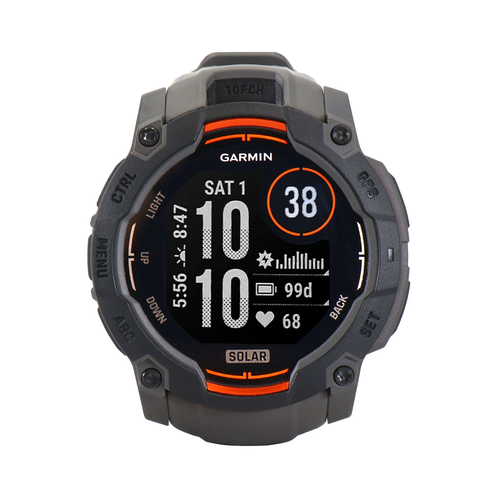 Garmin Instinct 3 Solar Rugged Outdoor GPS Smartwatch - 50mm, Silicone Band (Charcoal) Bundle - Image 2