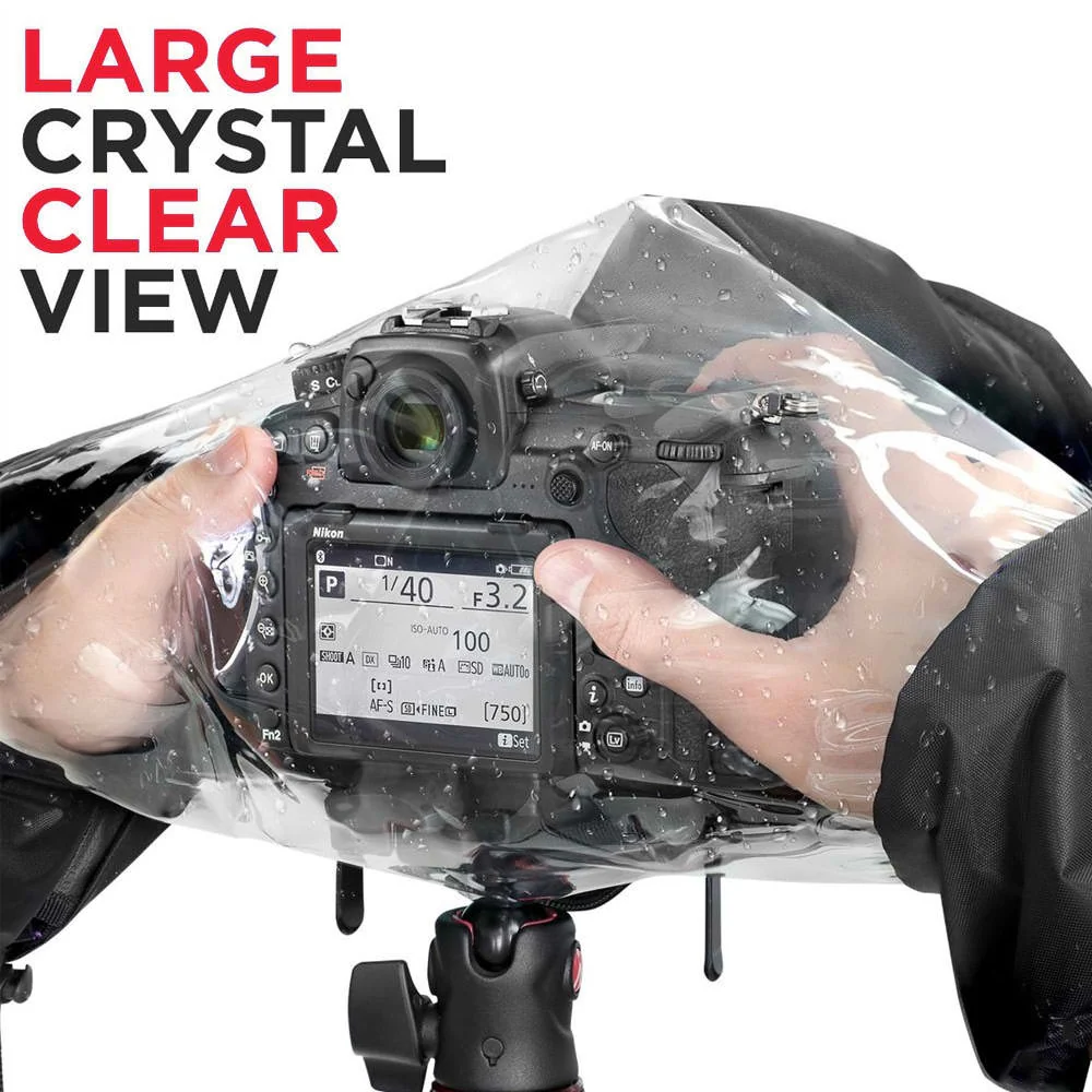 Waterproof Camera Rain Cover Shield Coat Protector Sleeve for Large Canon Nikon Sony Digital SLR Camera - Image 2
