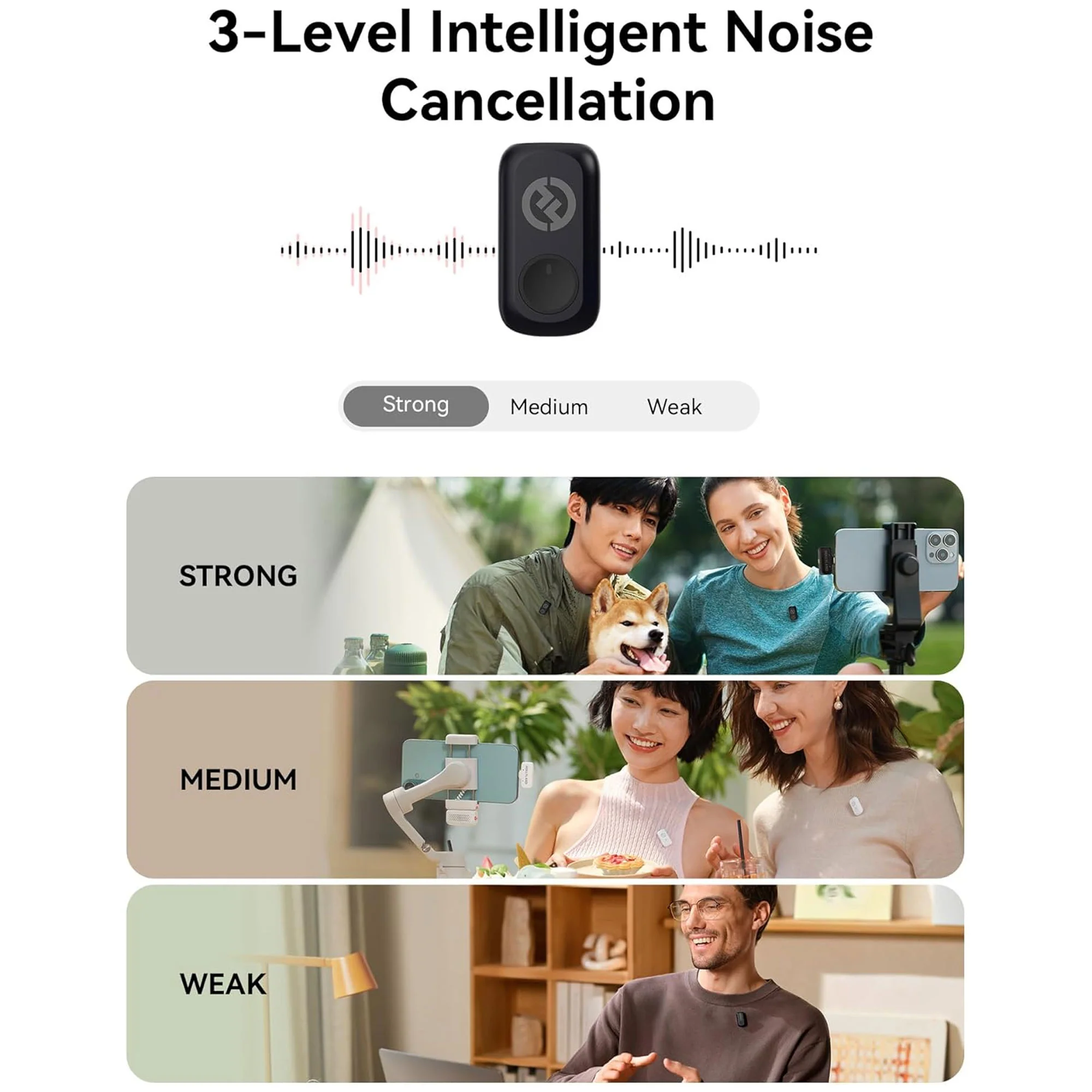 Hollyland LARK A1 Duo 2-Person Wireless Lavalier Microphone System with USB-C Connector for Mobile Devices (Space Gray, 2.4 GHz) Video Bundle - Image 3