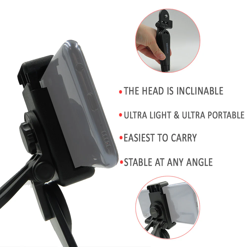 Hollyland LARK M2 DUO 2-Person Wireless Combo Microphone System (2.4 GHz, Ivory White) + Vivitar compact Selfie Video Tripod + 16GB Transcend MicroSD Memory Card with Adapter - Image 9