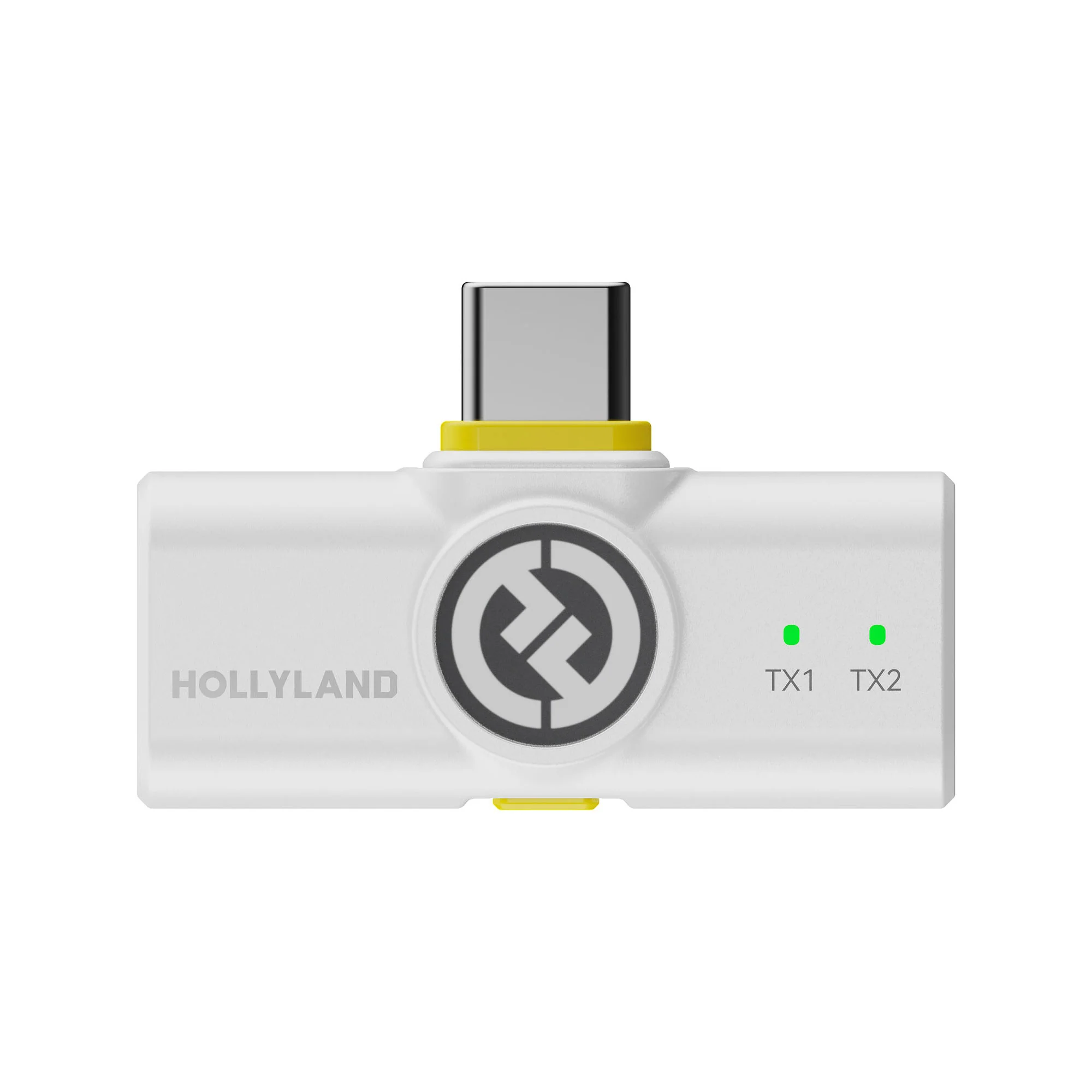 Hollyland LARK M2 DUO 2-Person Wireless Microphone System with USB-C Connector (2.4 GHz, Ivory White) - Image 4