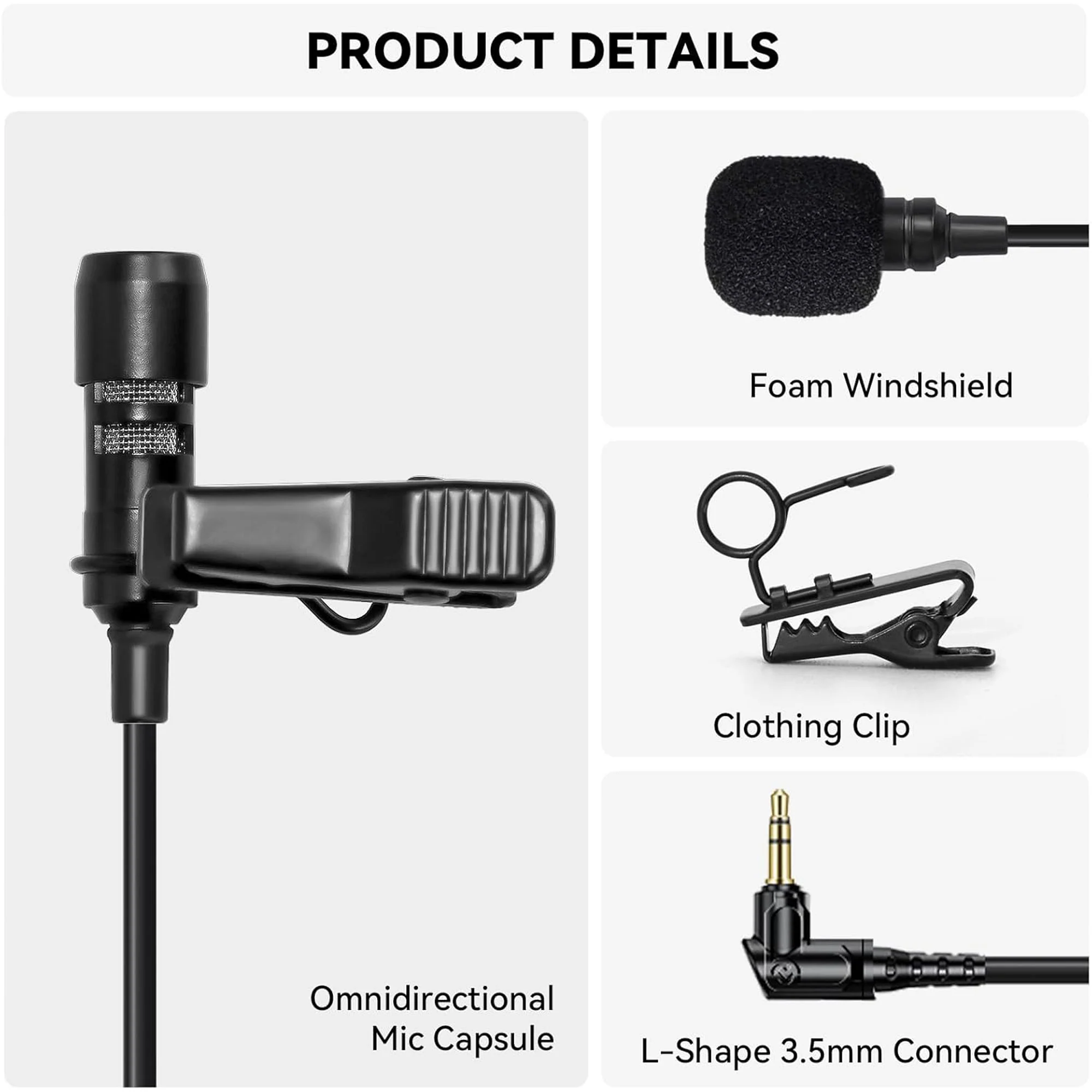 Hollyland LARK M2 DUO 2-Person Wireless Microphone System with Lightning Connector (2.4 GHz, Ivory White) Bundle - Image 9