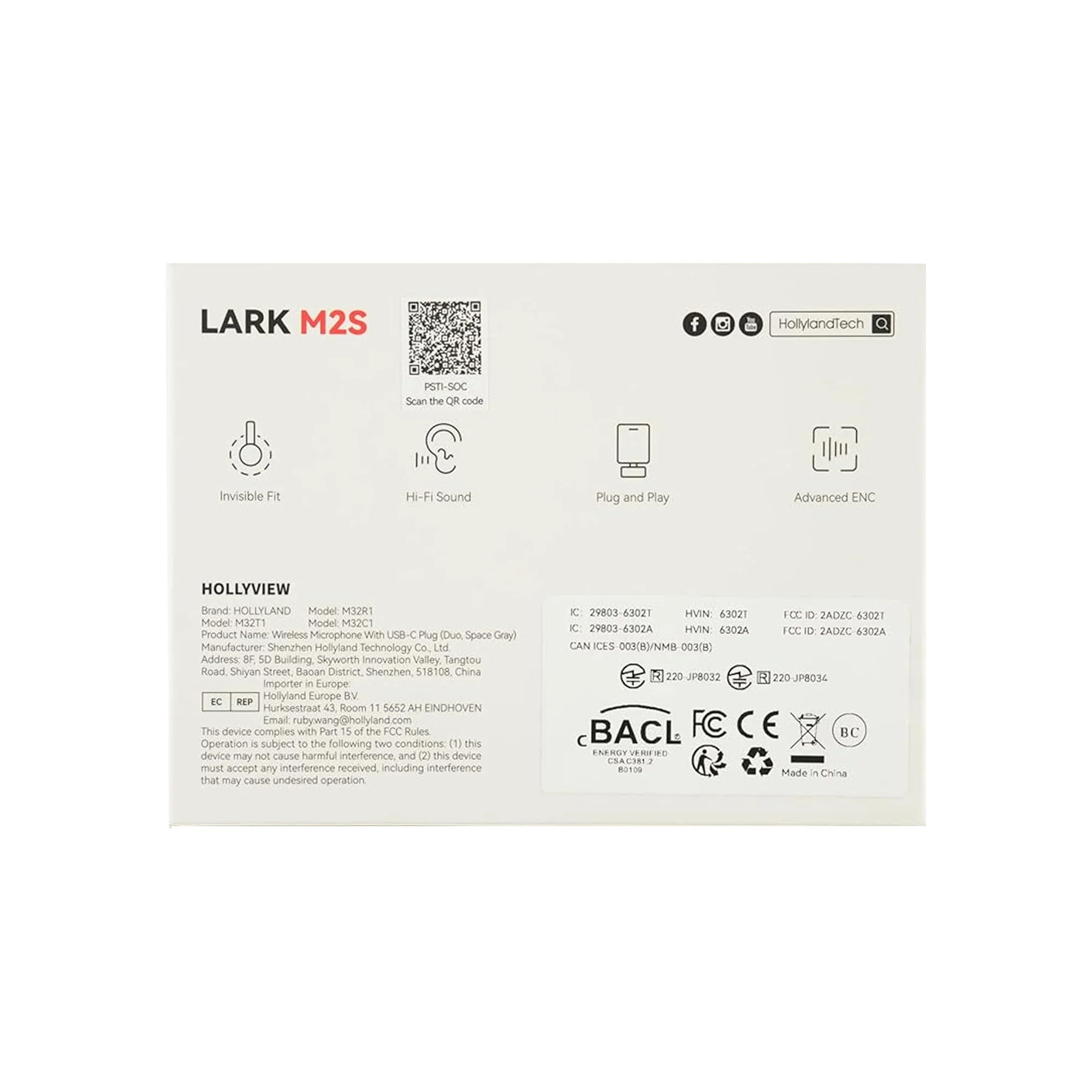 Hollyland LARK M2 2.4GHz 2-Person Wireless Lavalier Microphone System with USB-C Plug & Play (Shine Charcoal) + Hollyland Lavalier Microphone: Omni Sound, Wide Compatibility (3.5mm) + Music Maker Mix and Master Suite - Image 3