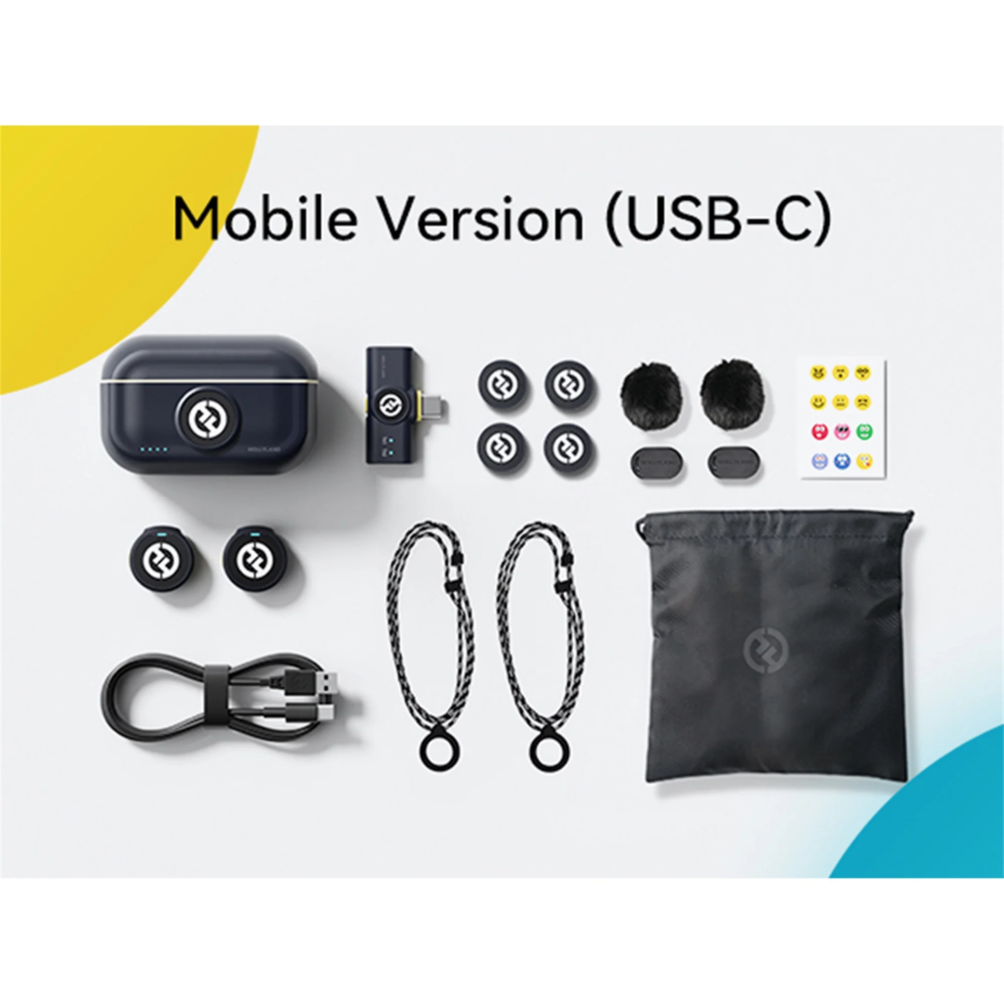 Hollyland LARK M2 2.4GHz 2-Person Wireless Lavalier Microphone System with USB-C Plug & Play (Shine Charcoal) + Hollyland Lavalier Microphone: Omni Sound, Wide Compatibility (3.5mm) + Music Maker Mix and Master Suite - Image 8