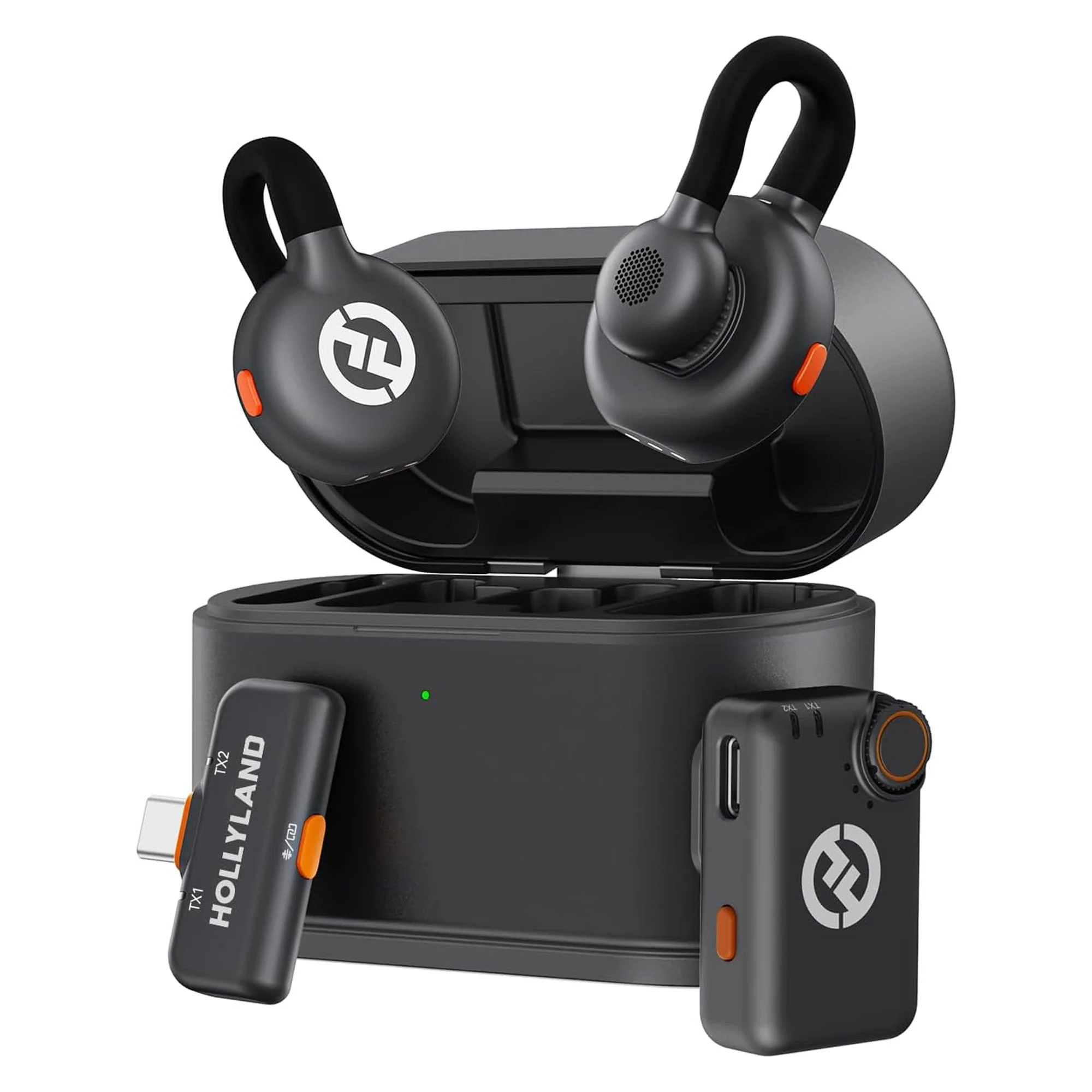 Hollyland LARK M2S DUO 2-Person Wireless Microphone System with USB-C Connector for Mobile Devices - Plug & Play (2.4 GHz, Space Gray) - Image 11