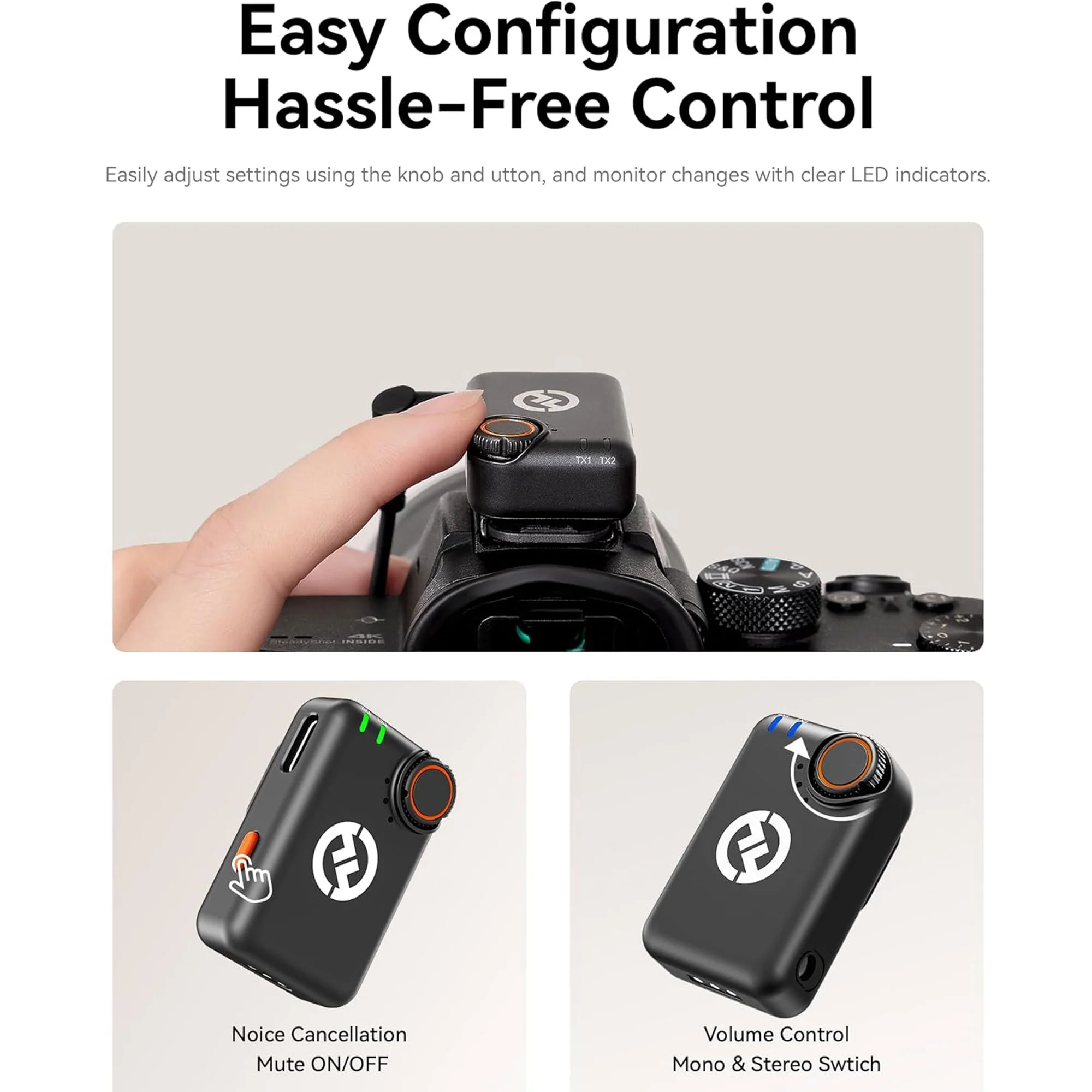 Hollyland LARK M2S DUO 2-Person Wireless Microphone System with USB-C Connector for Mobile Devices - Plug & Play (2.4 GHz, Space Gray) - Image 6