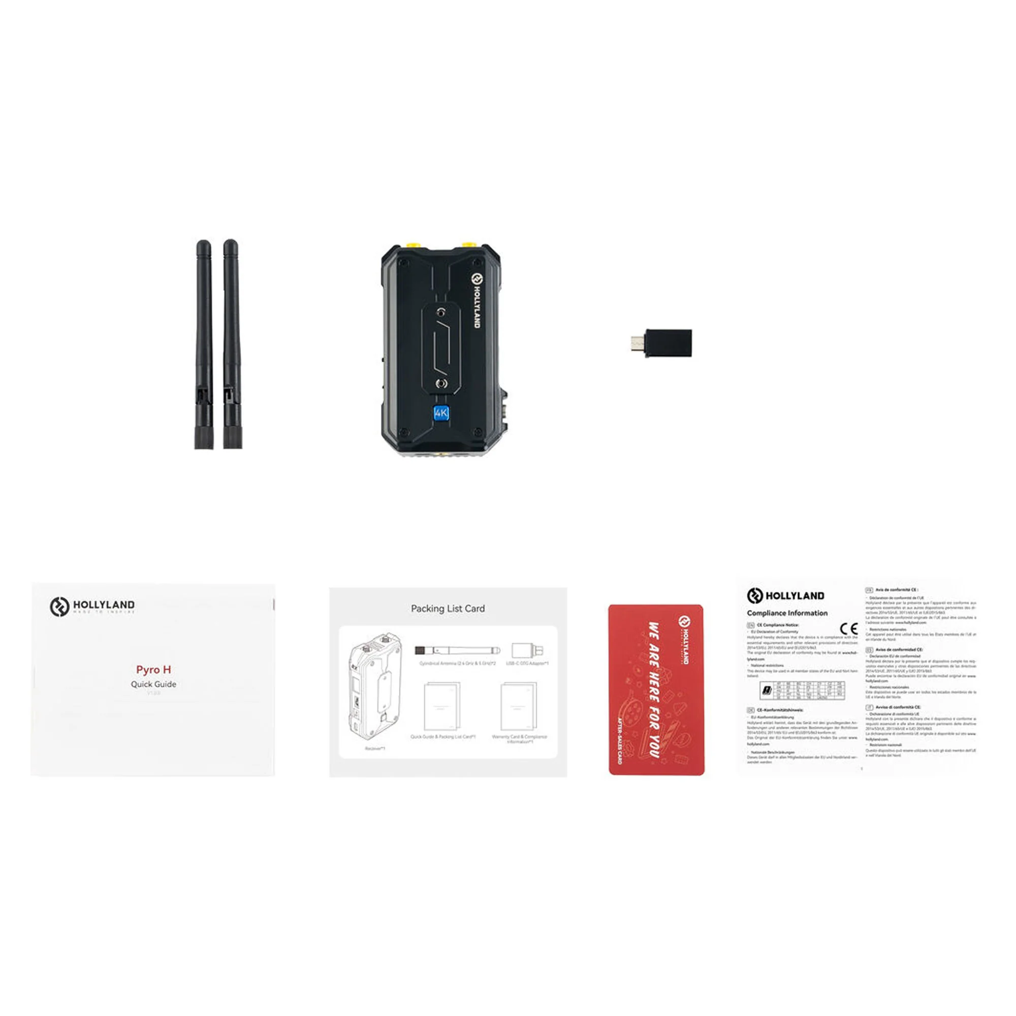 Hollyland Pyro H RX 4K HDMI Wireless Video Receiver with 2x 6ft HDMI Cable - Image 7