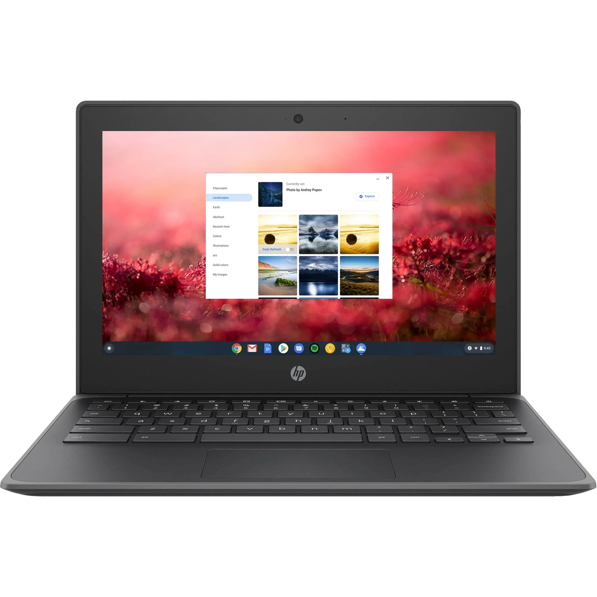 HP 11.6" 32GB Chromebook 11 G8 EE Laptop with XM-USB Studio Recording USB Stereo Microphone with Desktop Stand and Samson SR350 Over-Ear Stereo Headphones (Special Edition Blue) Kit - Image 3
