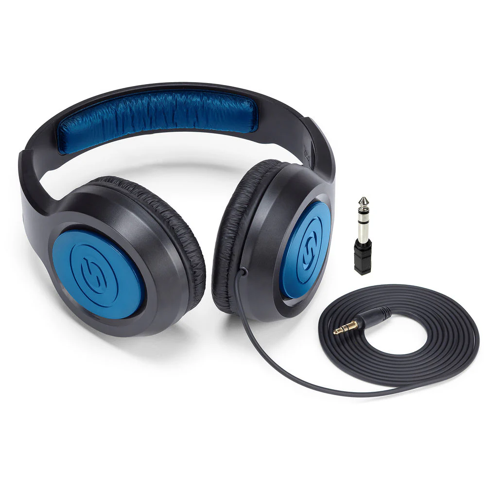 HP 11.6" 32GB Chromebook 11 G8 EE Laptop with XM-USB Studio Recording USB Stereo Microphone with Desktop Stand and Samson SR350 Over-Ear Stereo Headphones (Special Edition Blue) Kit - Image 9