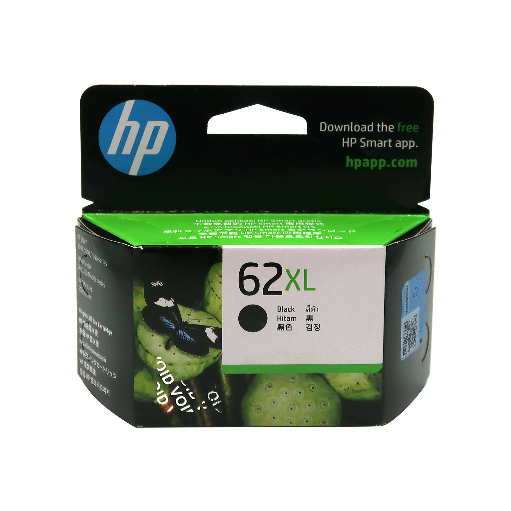 5x HP 62XL High Yield Black Original Ink Cartridge - 600 Pages (C2P05AA) - Image 2