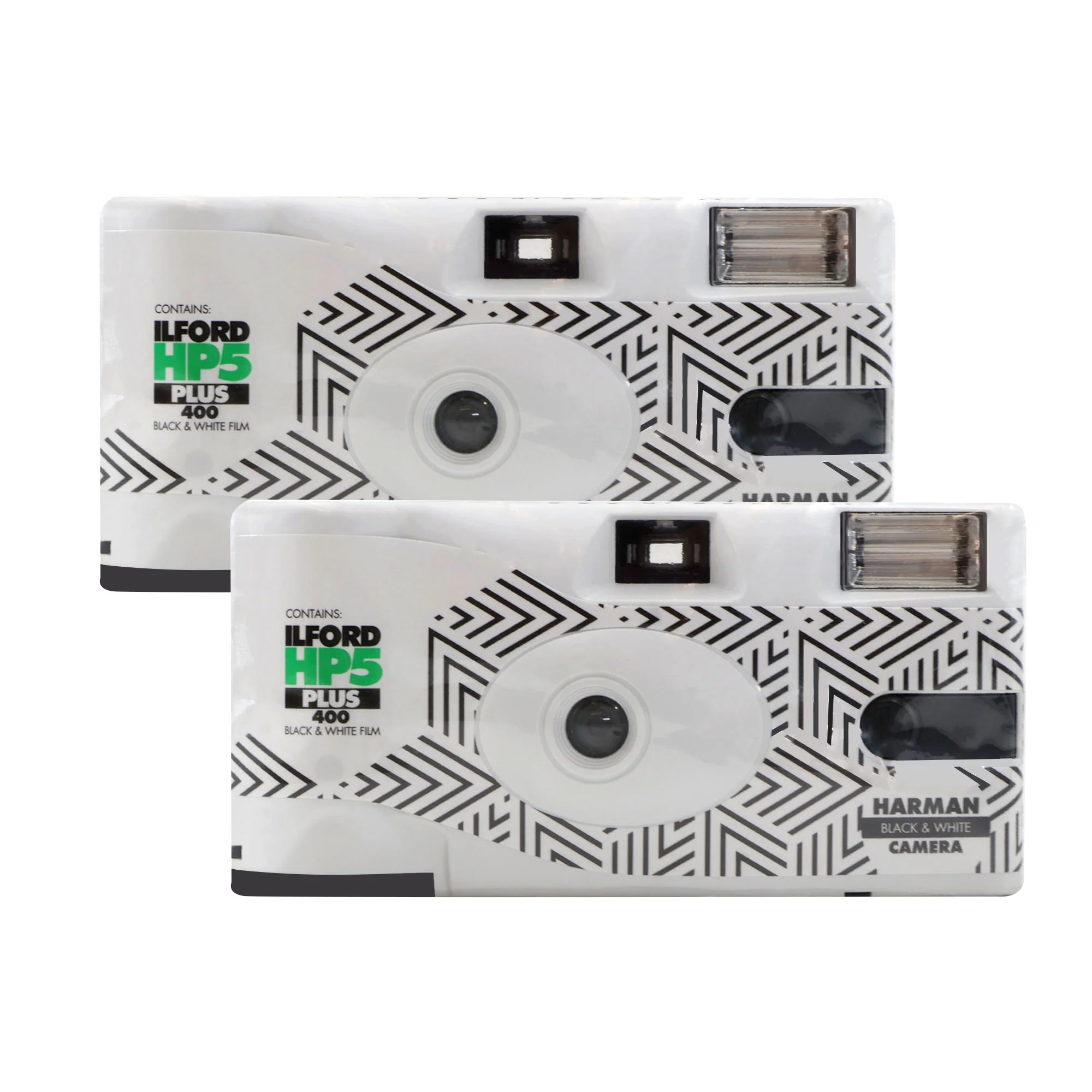 2x Ilford HP5 Plus Black & White Single-Use Film Camera (35mm Roll Film, 27 Exposures)